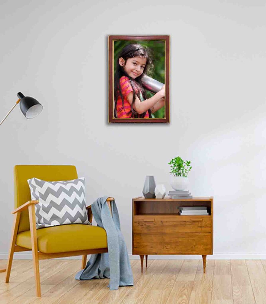 A4 Size (8x12 inch) Frame With Photo Print ( Brown Frame ) Anand Gifts