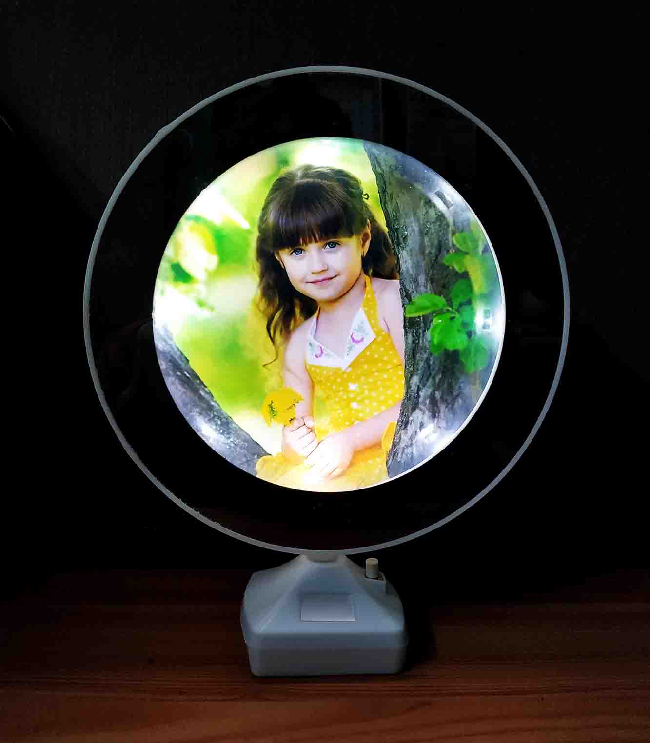 SAVRI Personalized Magic LED Mirror - Your Photo Printed - Best Gift for  Valentine's Day, Anniversary, Birthday, House-