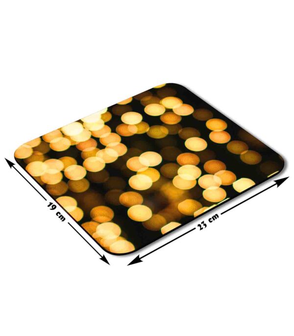 Bokeh Photography Of Yellow Lights Mouse pad