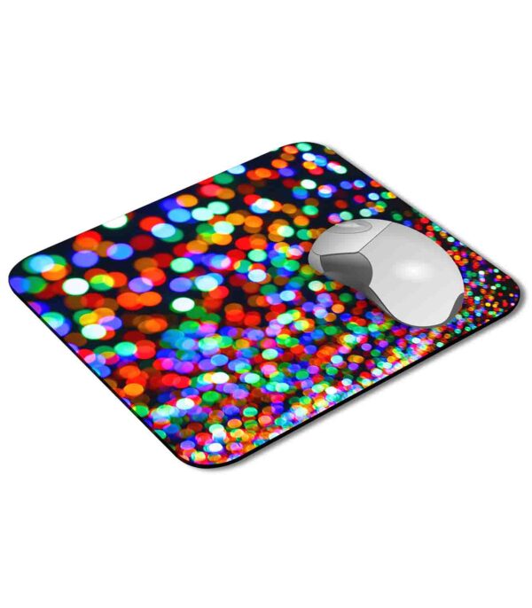 Multicolored Bokeh Photo Mouse Pad