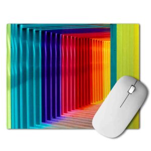 Multicolor Door Mouse pad