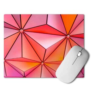 White And Brown Diamond Pattern mouse pad