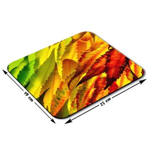 Assorted Color Leaves Mouse pad