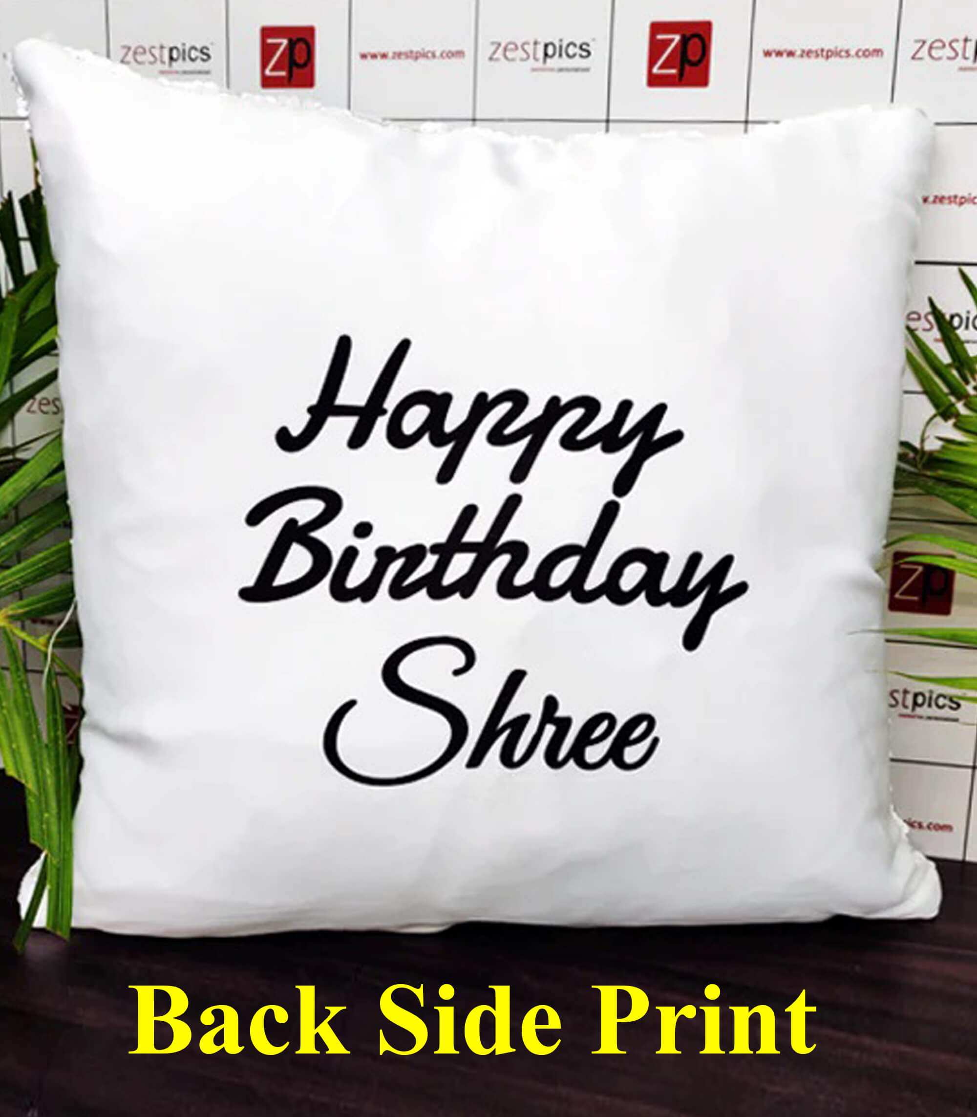 Personalized Red Square-Shaped Magic Pillow with Photo