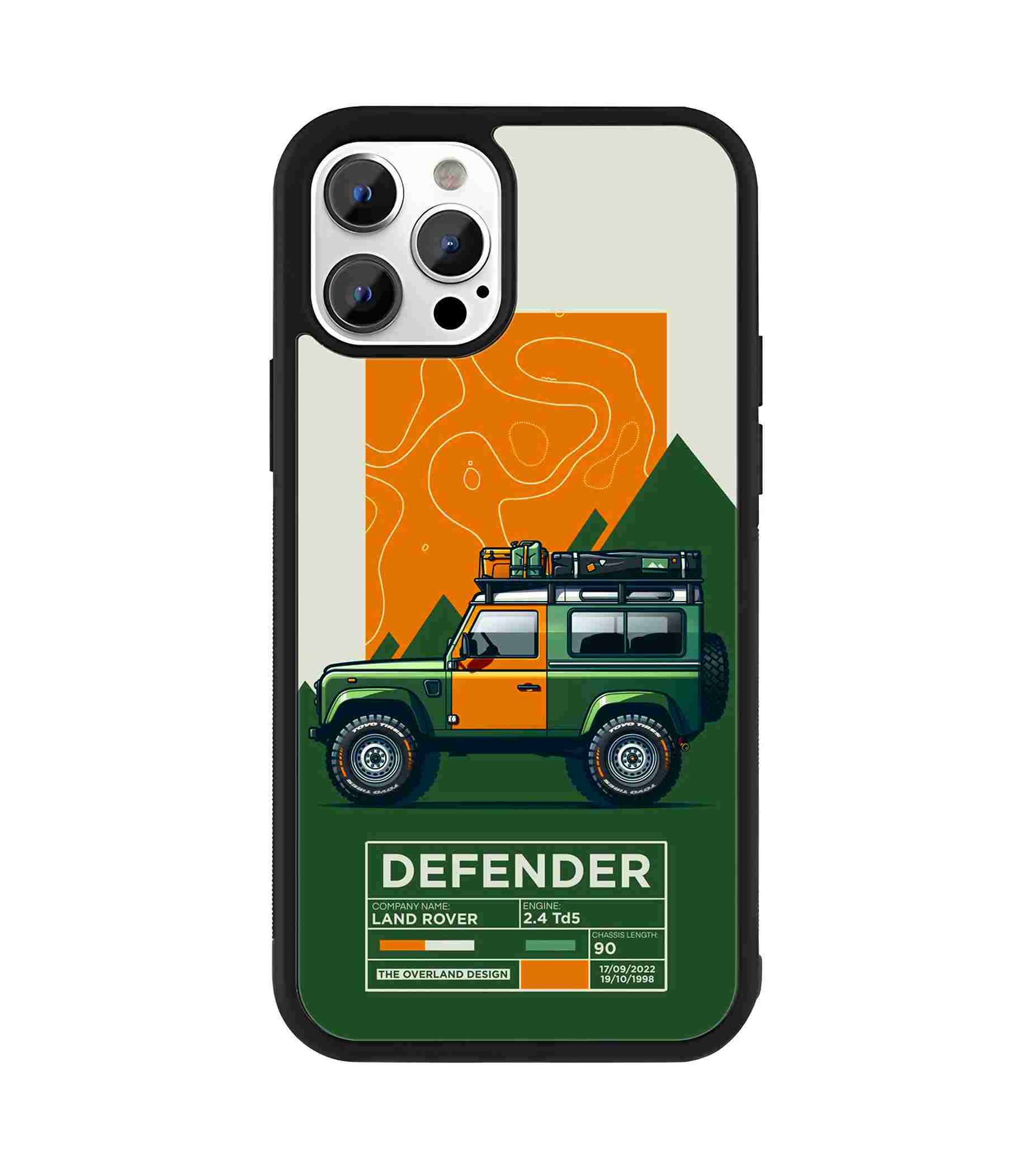 Land Rover Defender Car 2D Rubber Mobile Back Cover