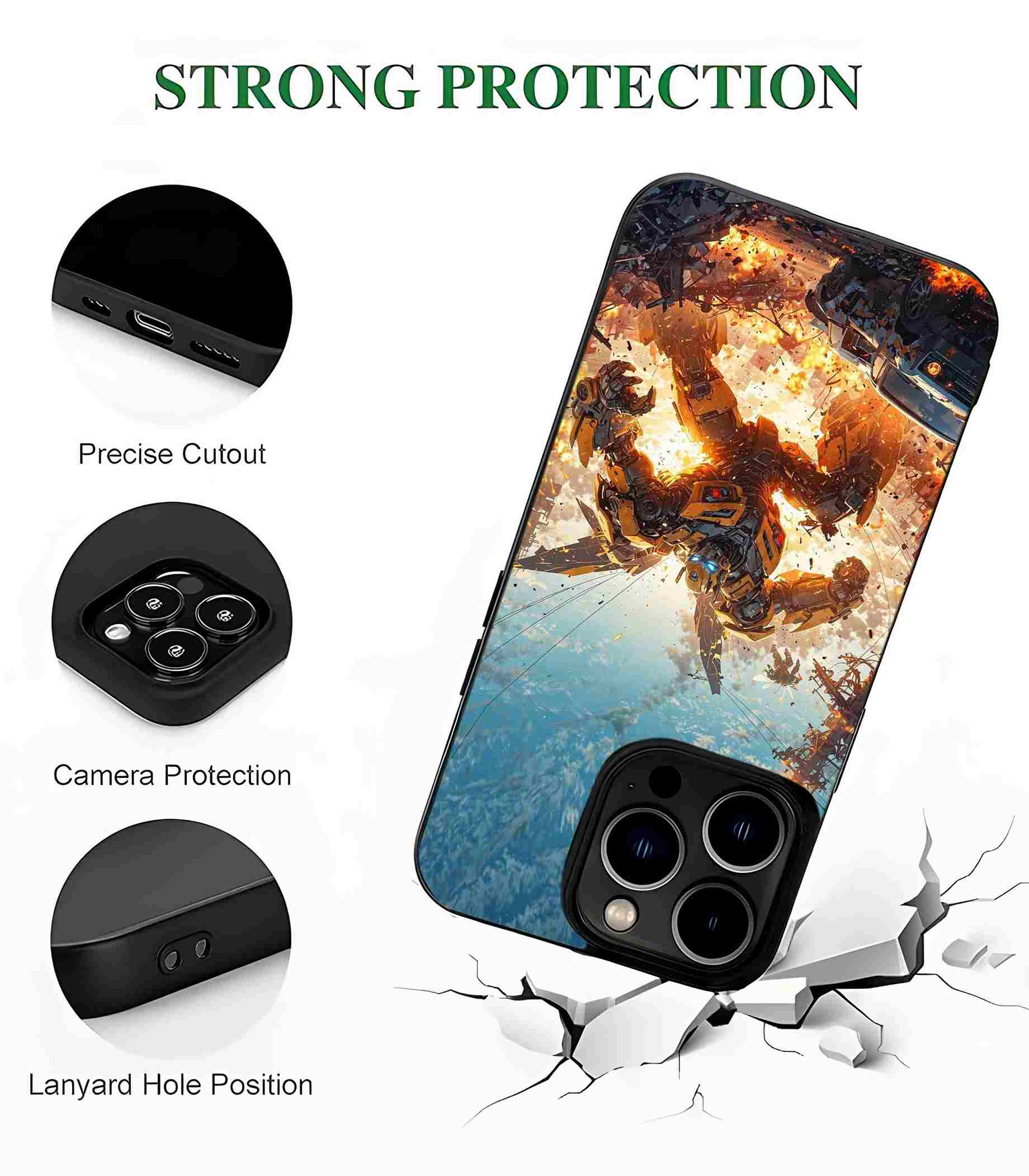 Bumblebee 2D Rubber Mobile Back Cover v