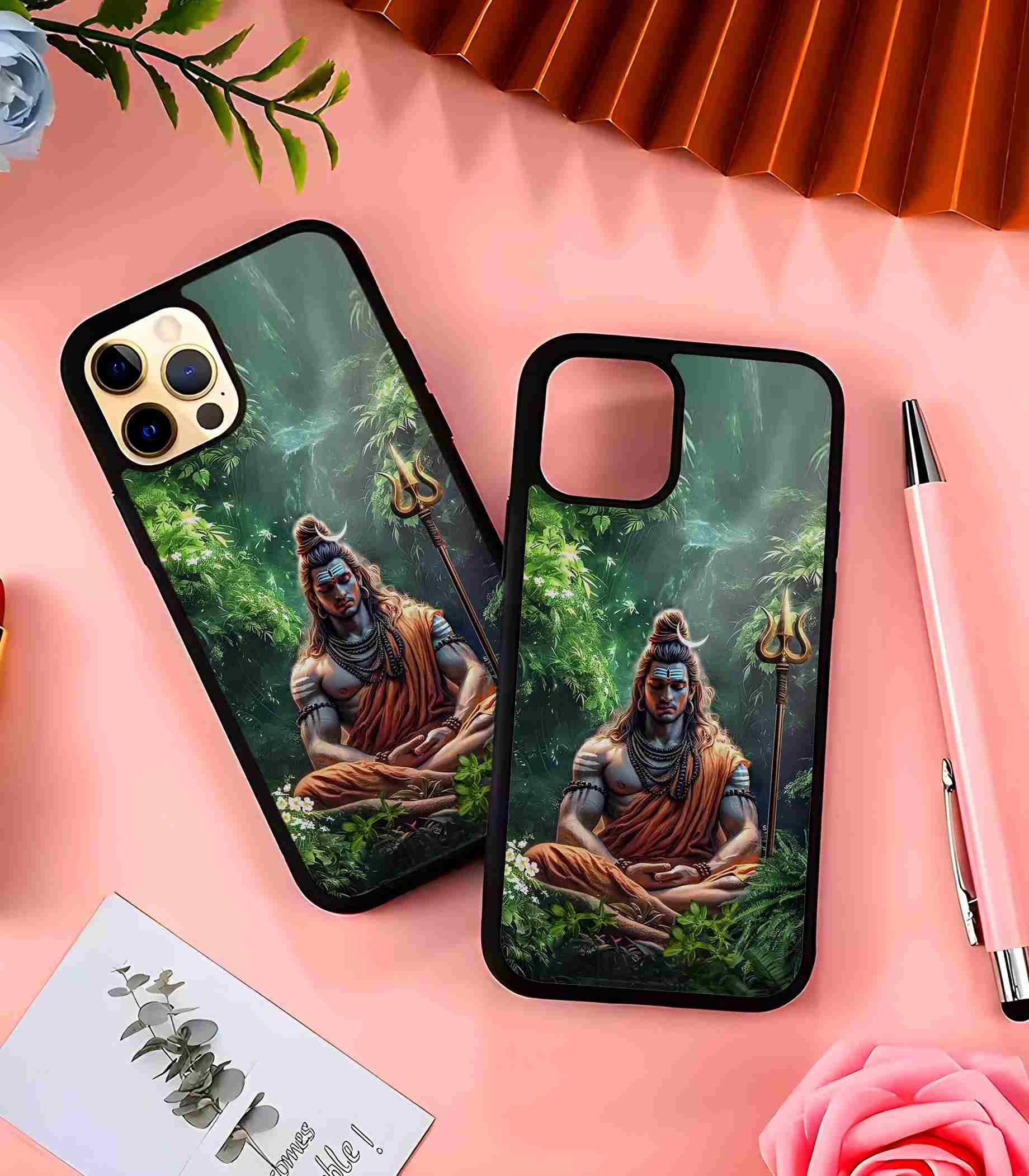 Shiva Meditation 2D Rubber Mobile Back Cover