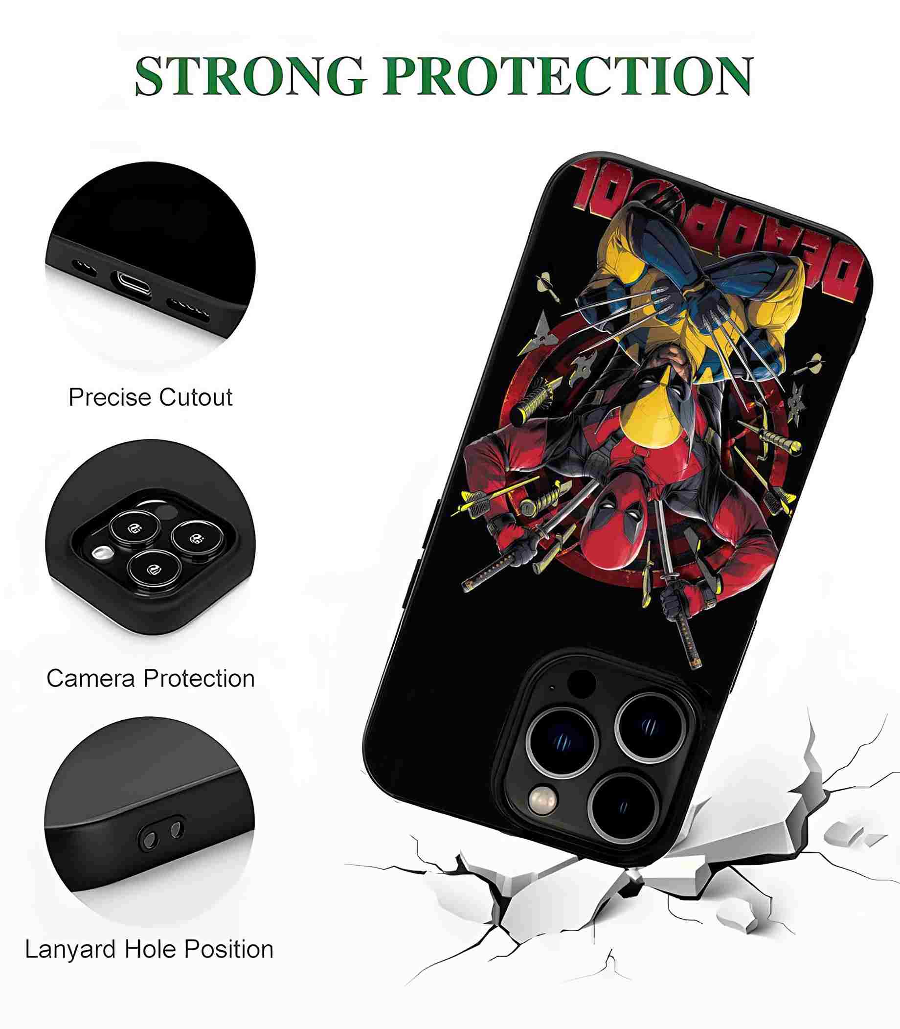 Deadpool and Wolverine 2D Rubber Mobile Back Cover