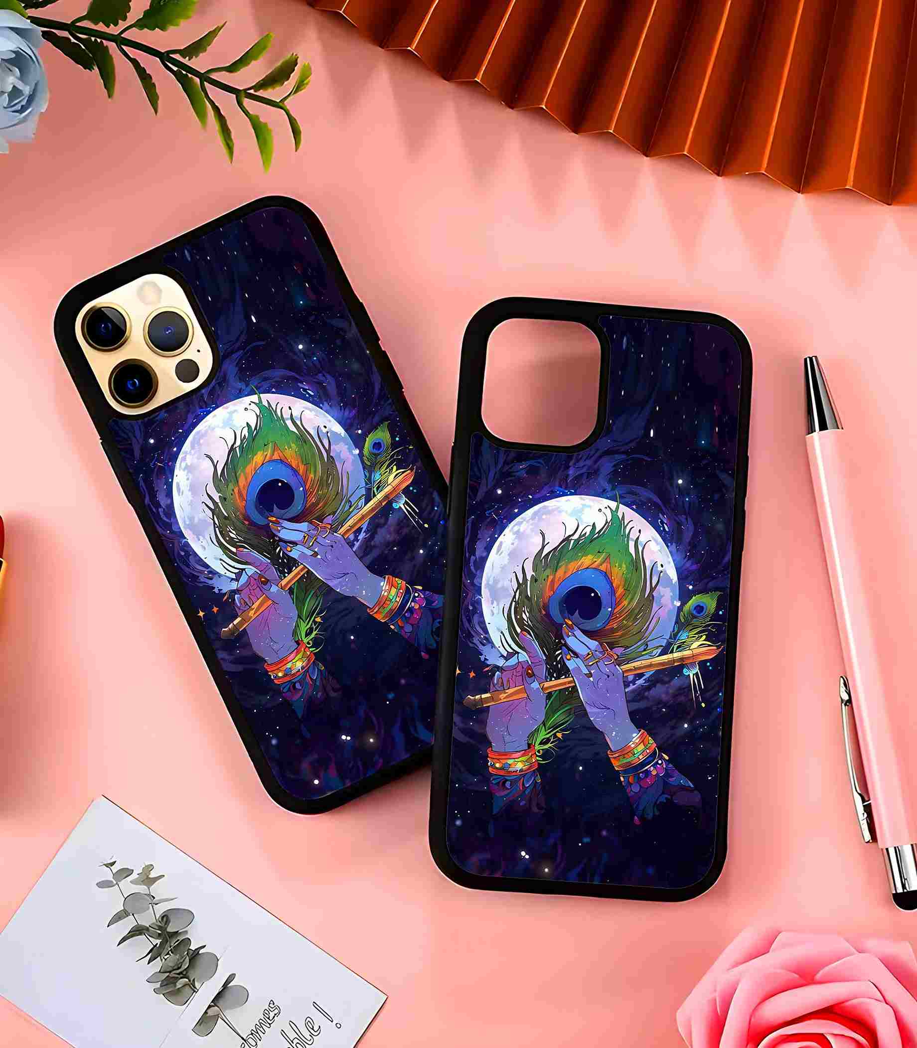 Shree Krishna Art 2D Rubber Mobile Back Cover Shree Krishna Art 2D Rubber Mobile Back Cover