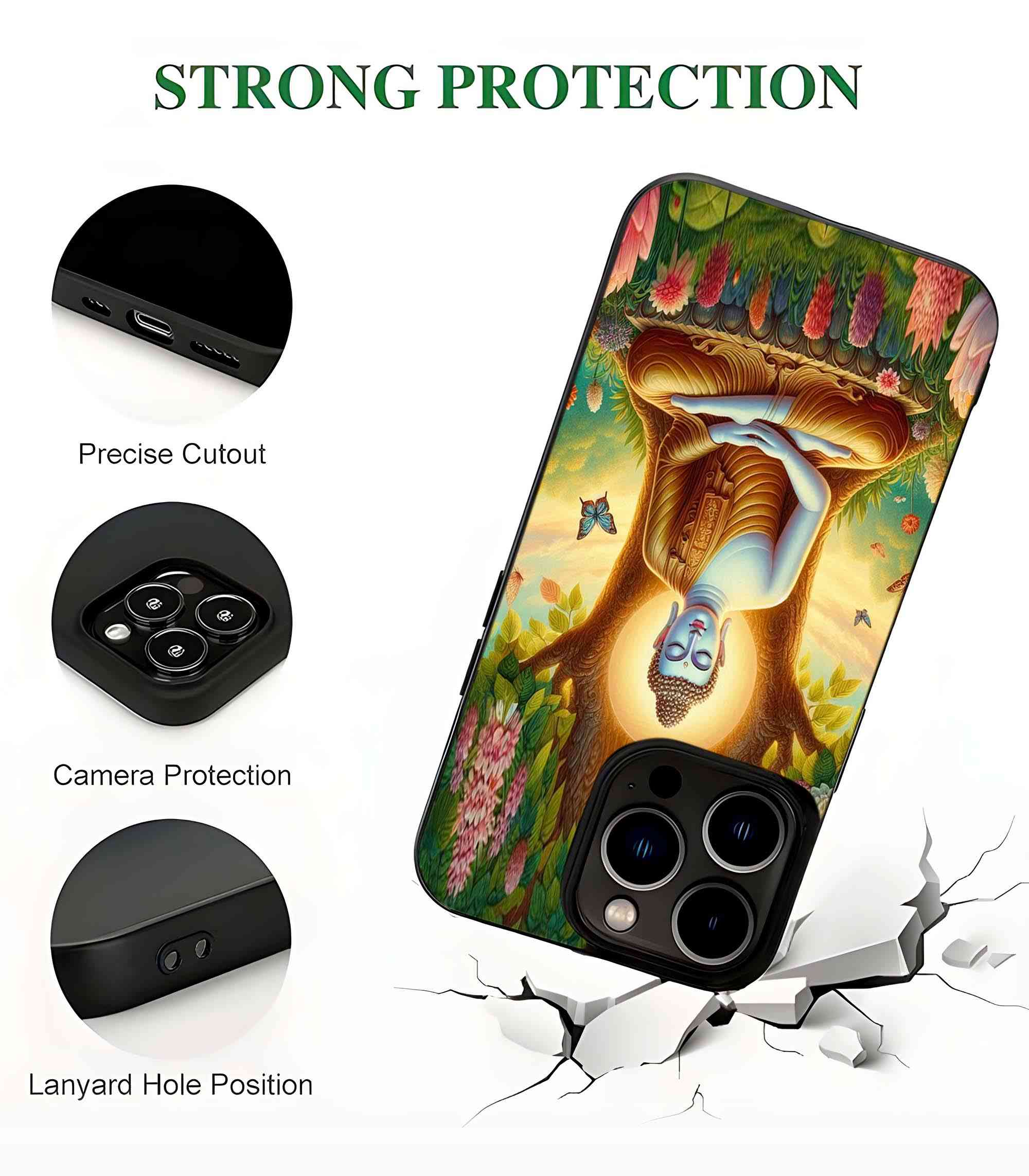 Budh 2D Rubber Mobile Back Cover