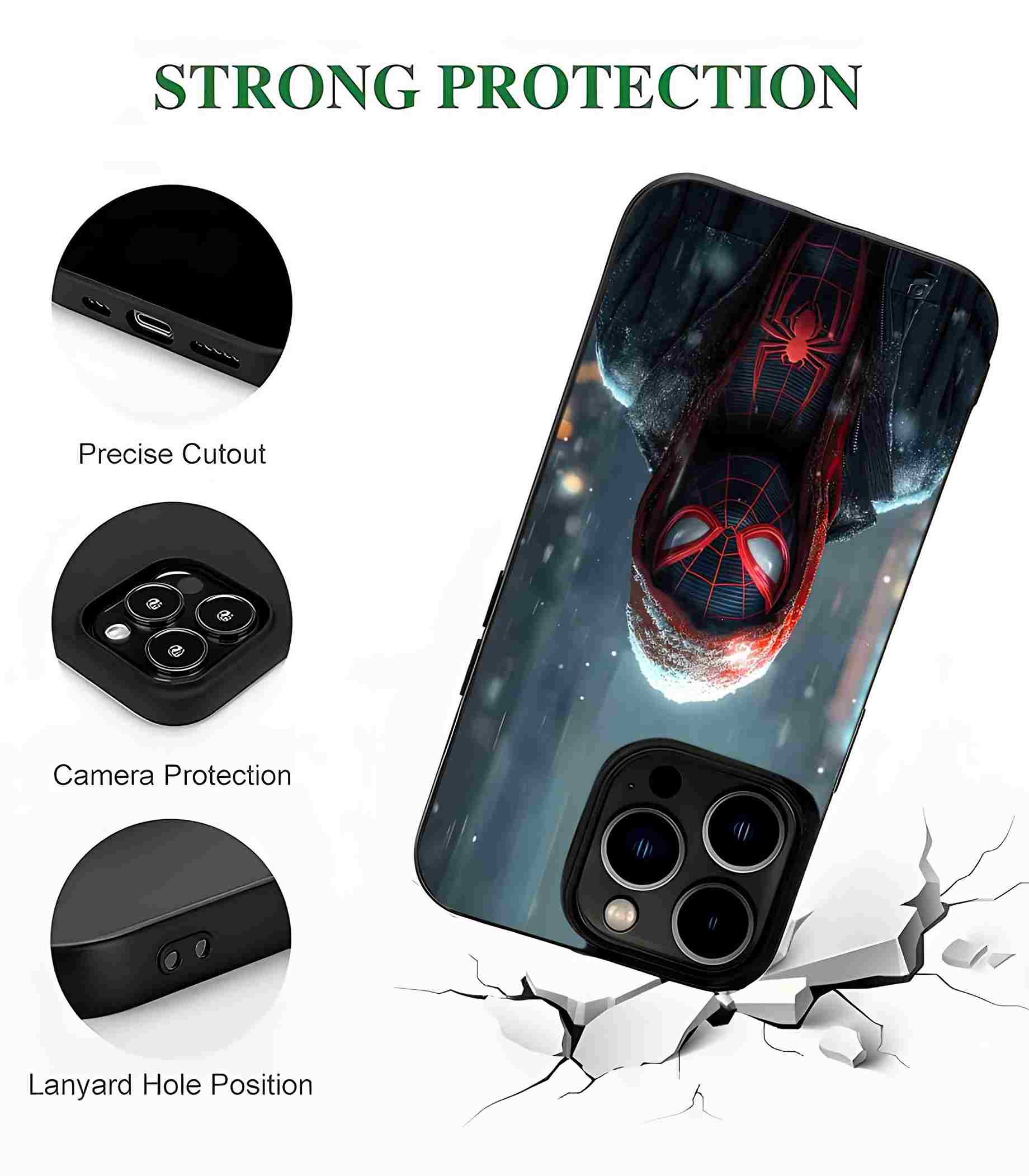 Iconic miles morales art 2D Rubber Mobile Back Cover