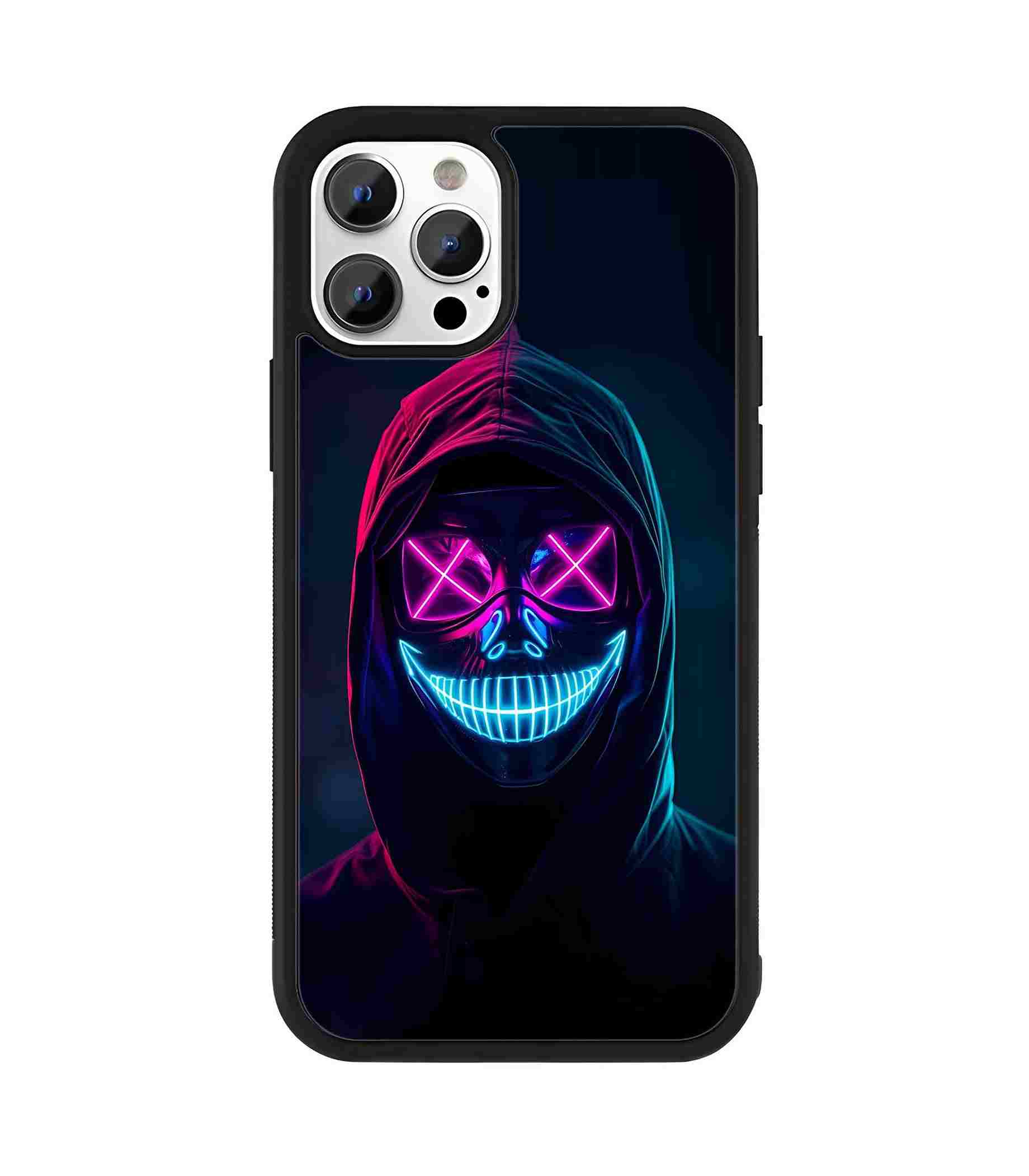 Neon Mask Halloween 2D Rubber Mobile Back Cover Neon Mask Halloween 2D Rubber Mobile Back Cover