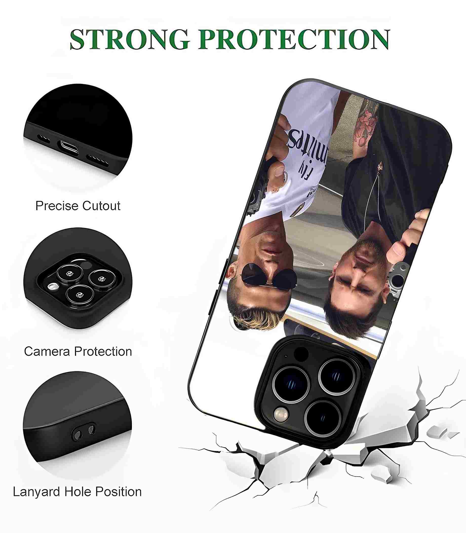 Messi Ronaldo Gang 2D Rubber Mobile Back Cover Messi Ronaldo Gang 2D Rubber Mobile Back Cover