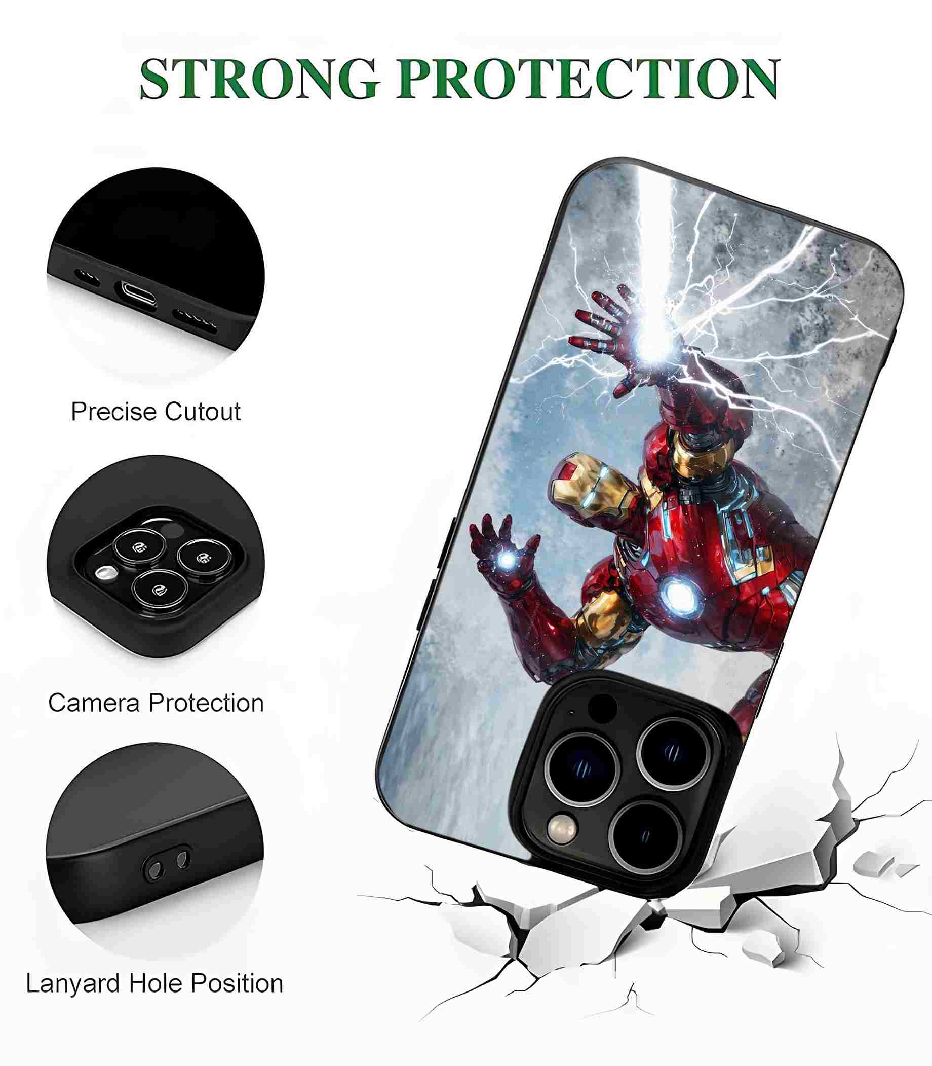 Iron Man Repulsors 2D Rubber Mobile Back Cover