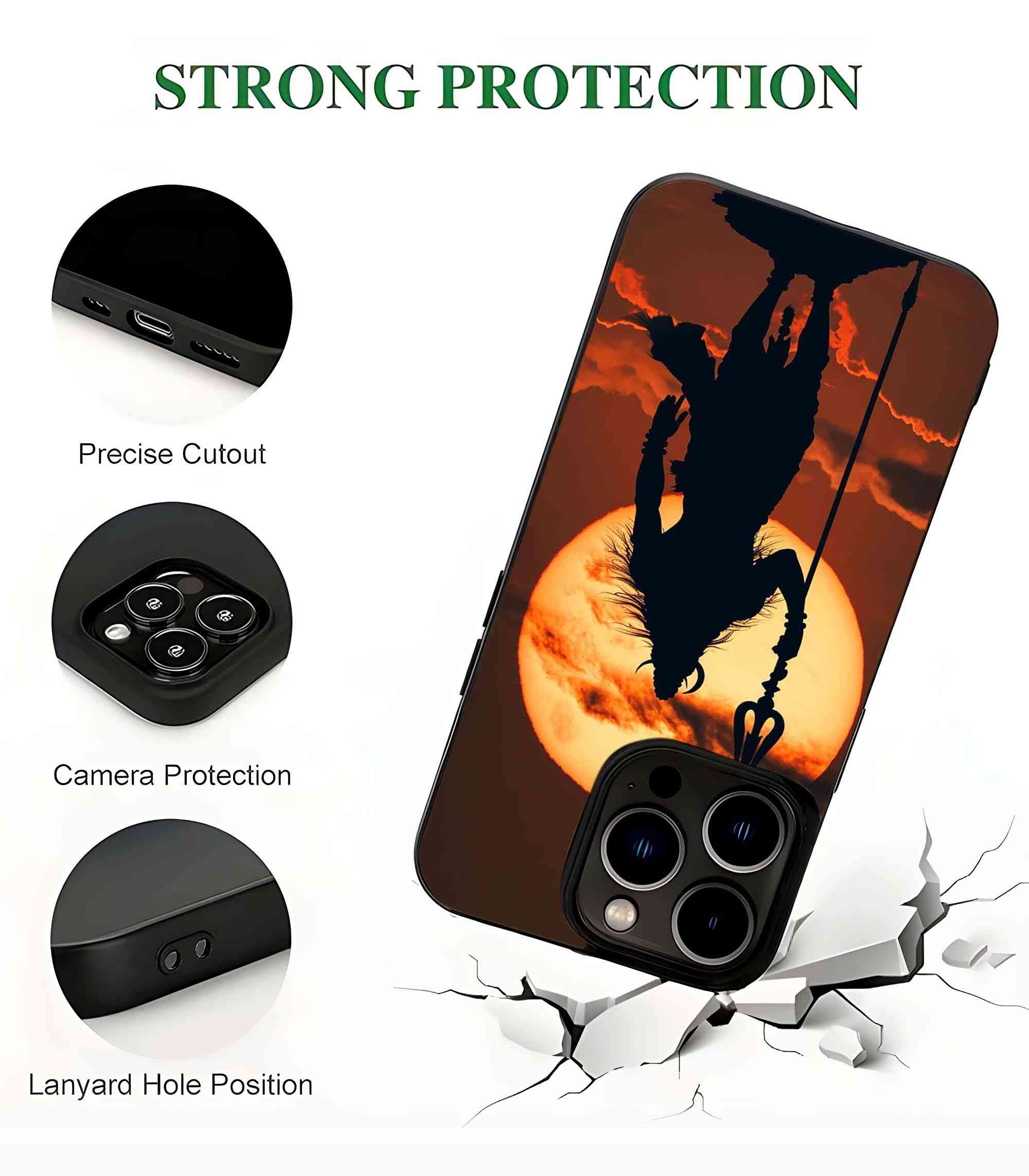 God of Gods Shiva 2D Rubber Mobile Back Cover