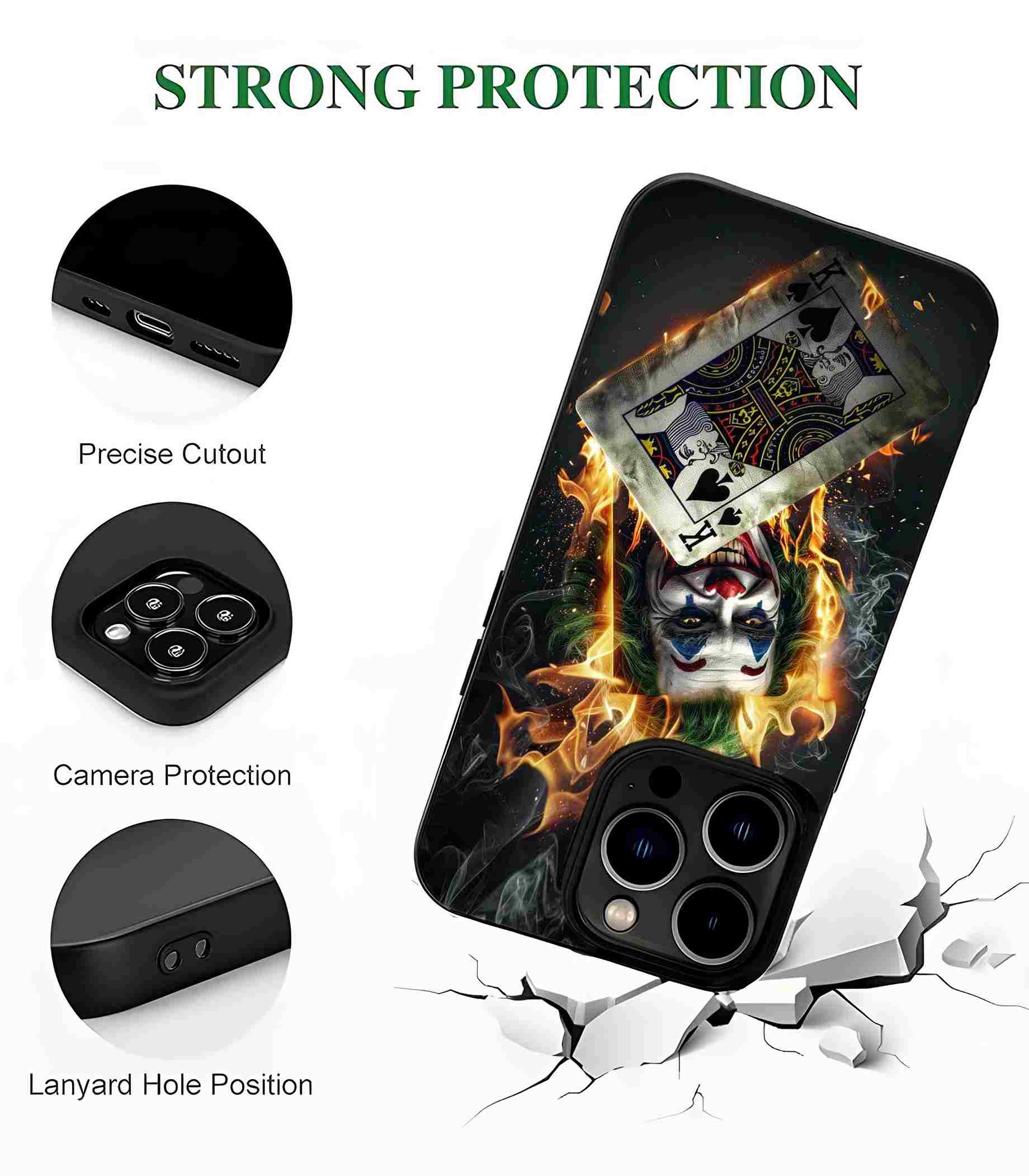 Joker King 2D Rubber Mobile Back Cover