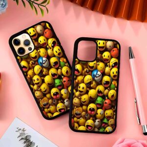 Emojis 2D Rubber Mobile Back Cover