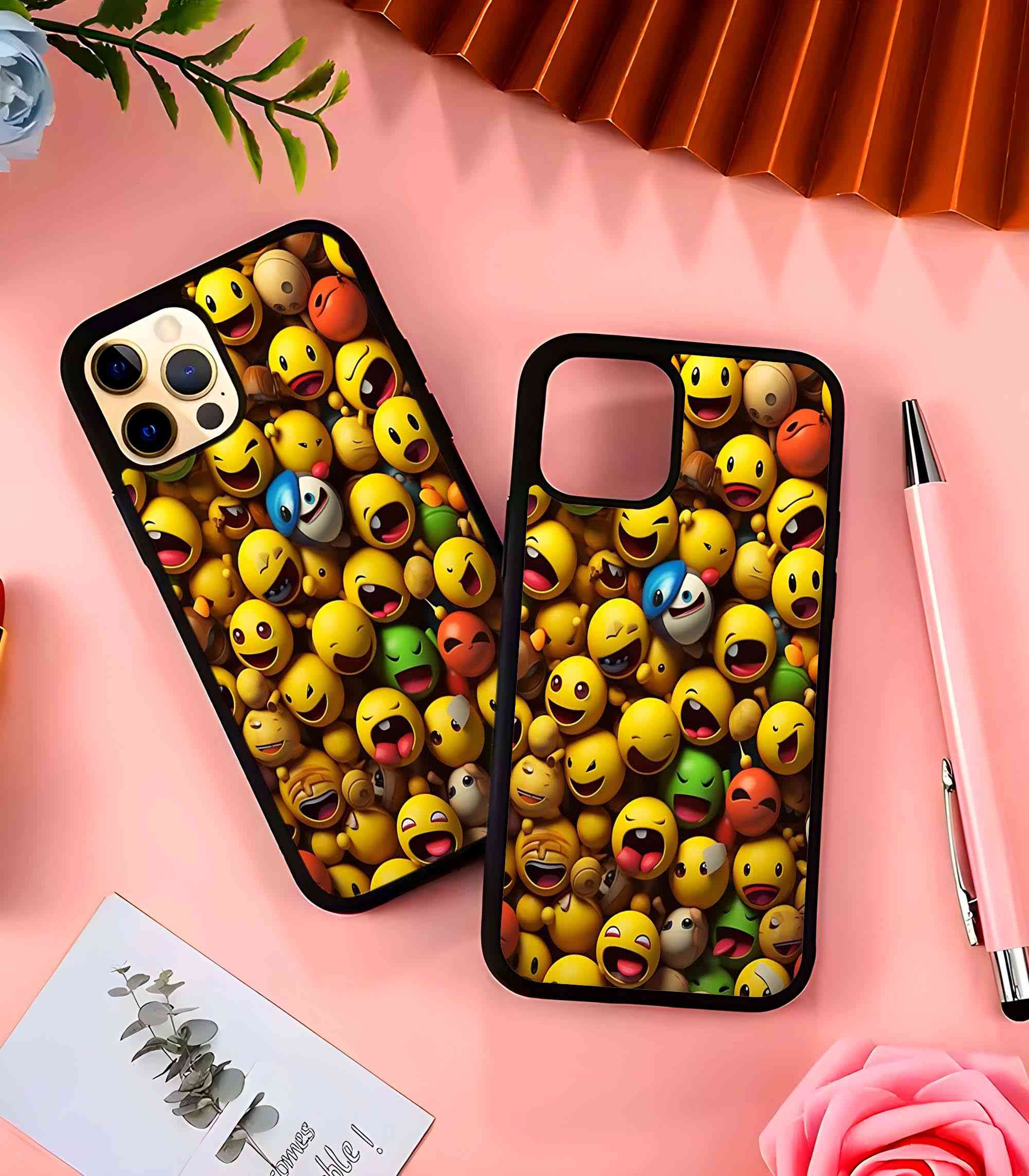 Emojis 2D Rubber Mobile Back Cover