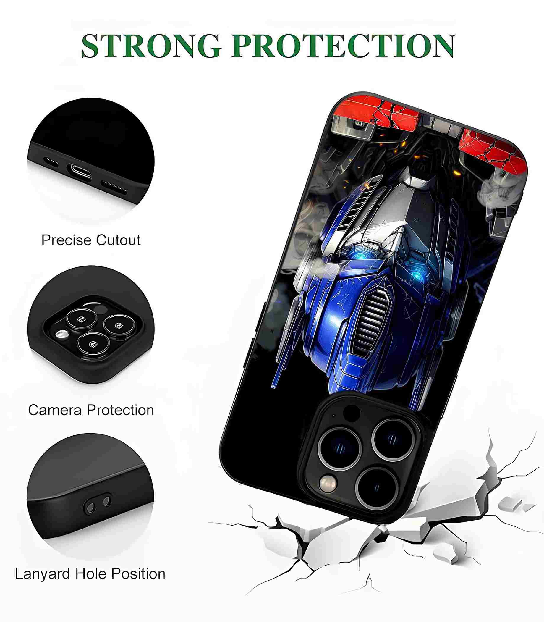Optimus Prime Transformers 2D Rubber Mobile Back Cover