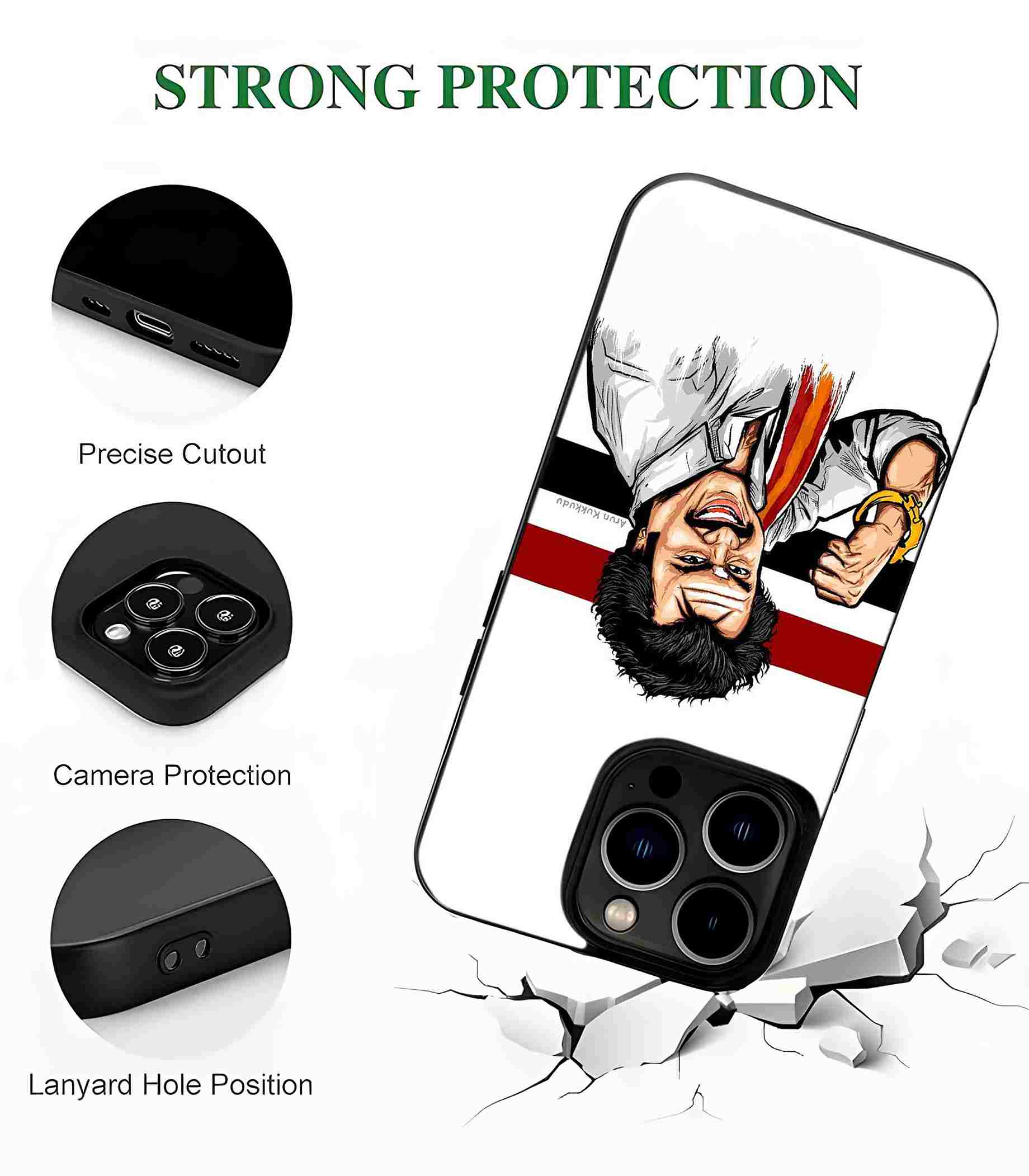 Rajinikanth illustration art 2D Rubber Mobile Back Cover Rajinikanth illustration art 2D Rubber Mobile Back Cover