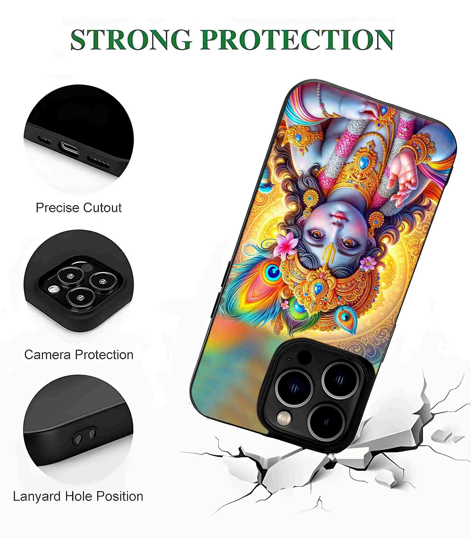 Krishna 2D Rubber Mobile Back Cover #2