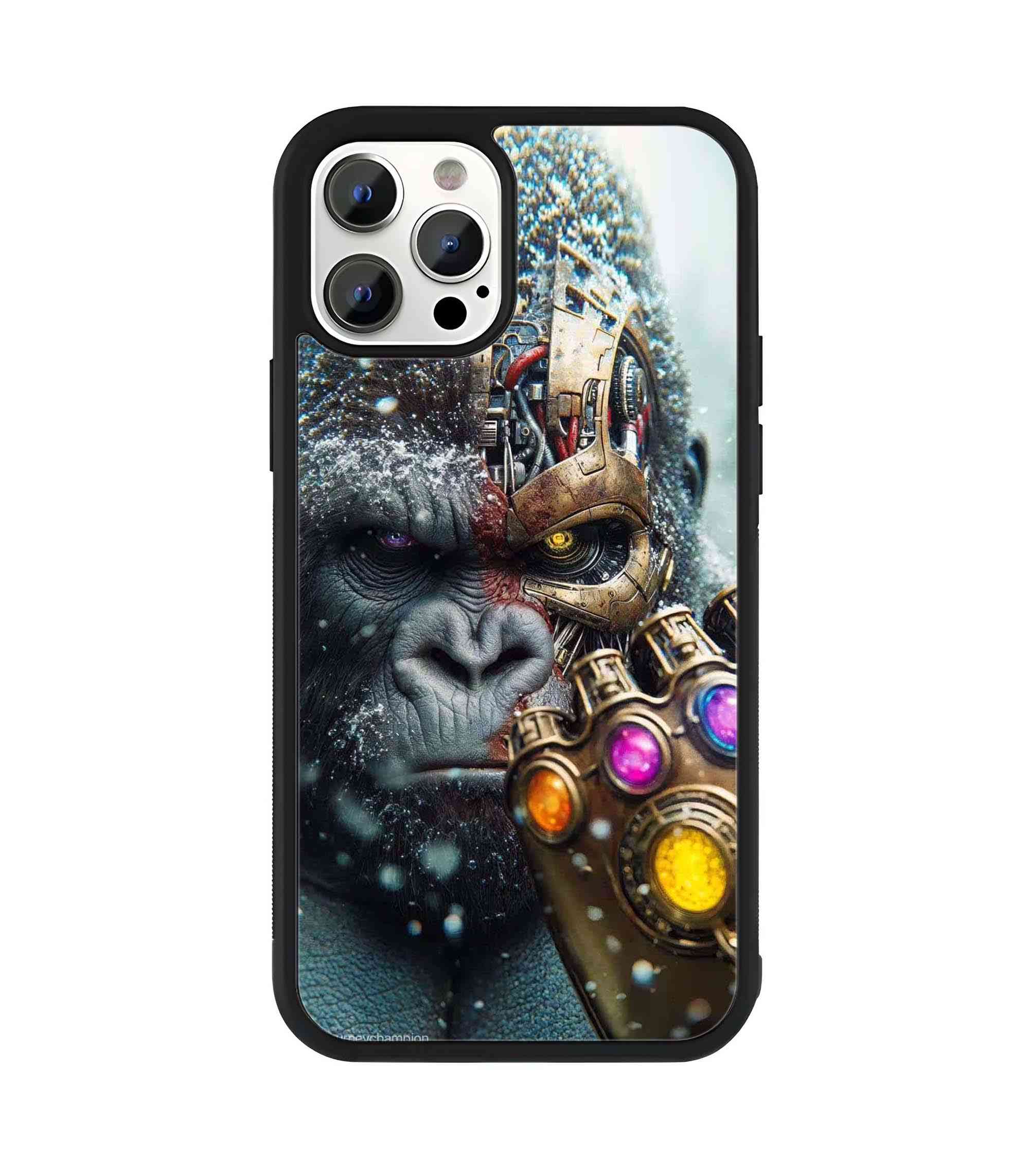 Kong with Infinity Gauntlet 2D Rubber Mobile Back Cover