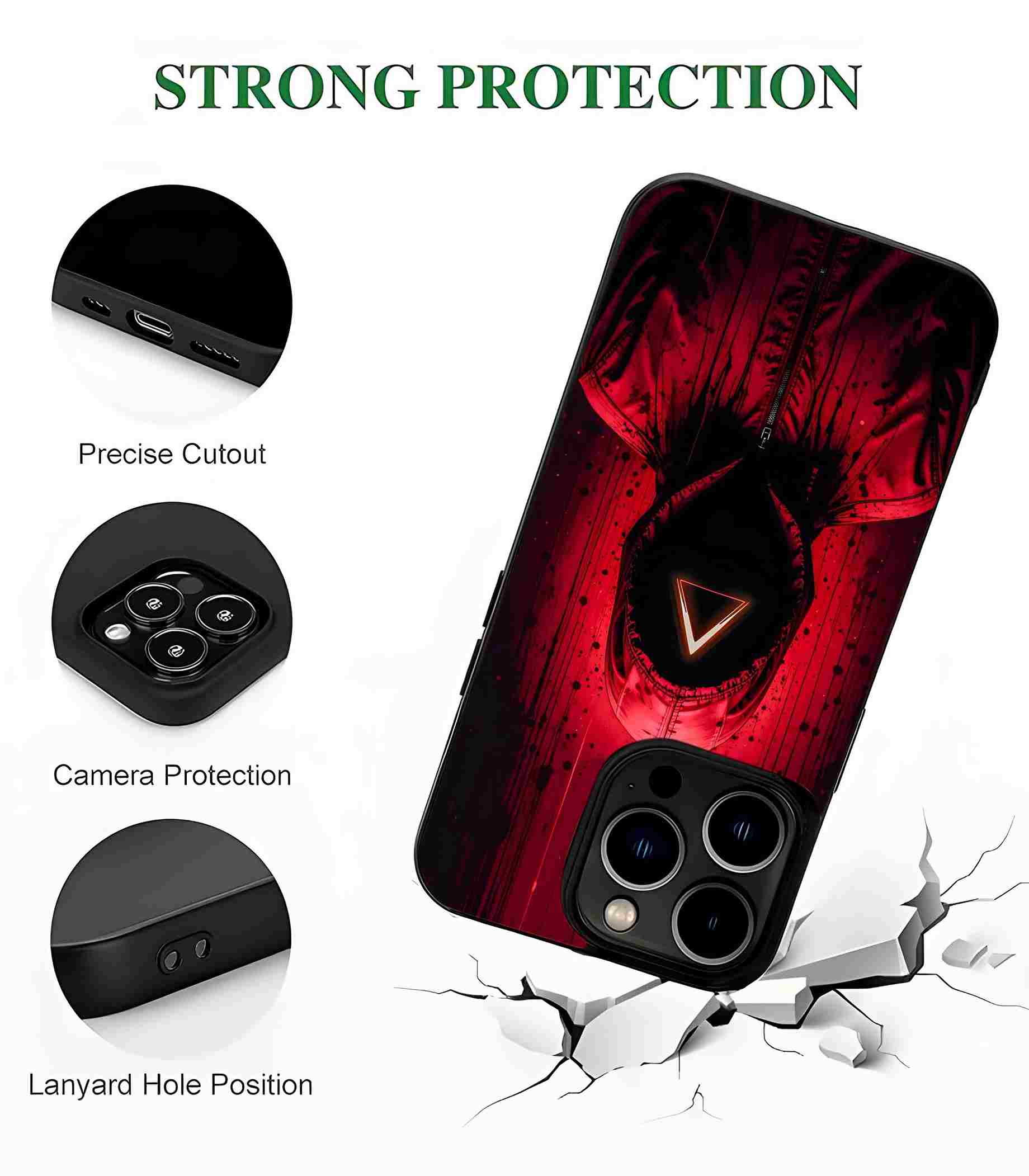 Squid Game Hoodie 2D Rubber Mobile Back Cover Squid Game Hoodie 2D Rubber Mobile Back Cover