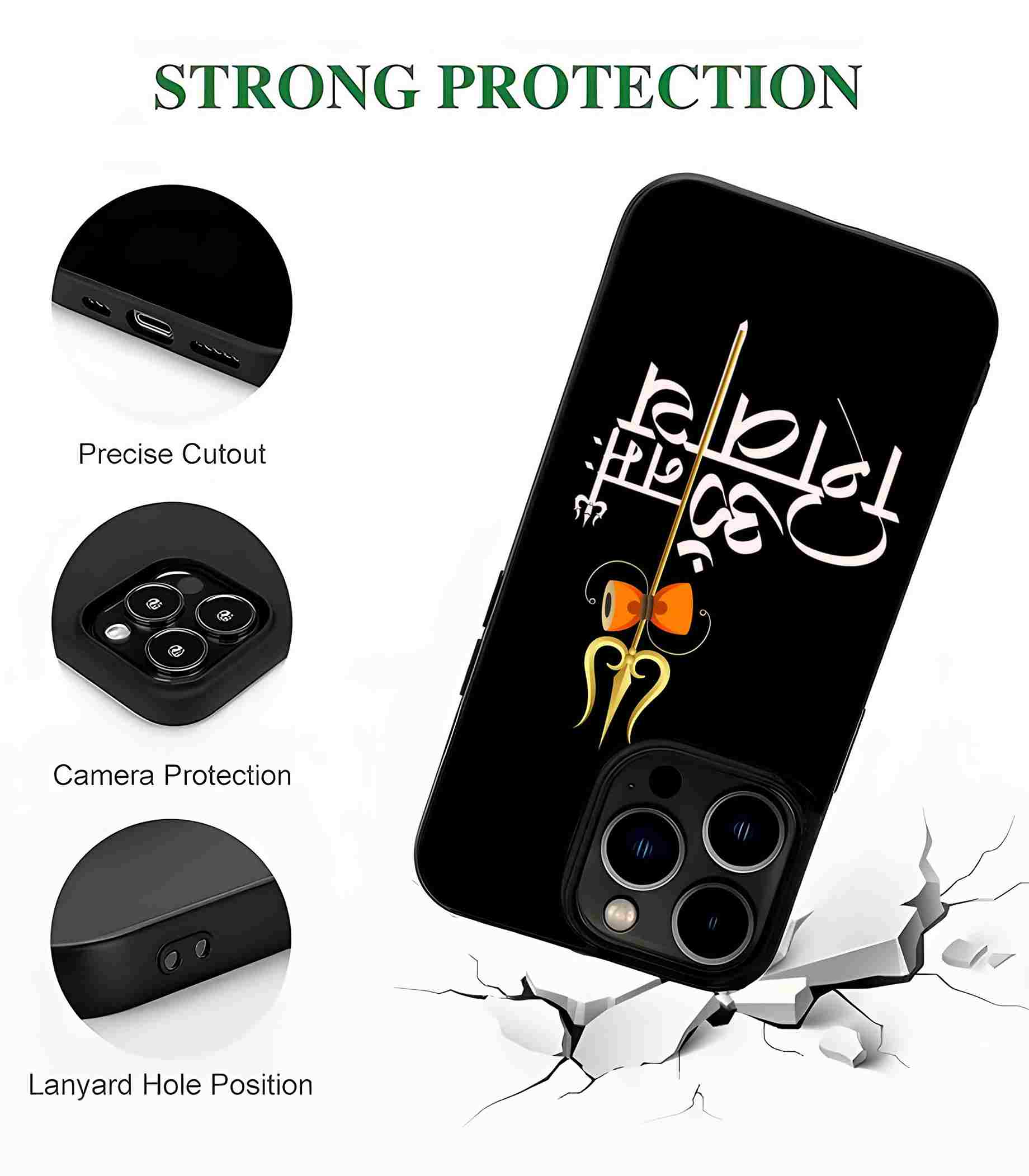 Om Namah Shivay 2D Rubber Mobile Back Cover
