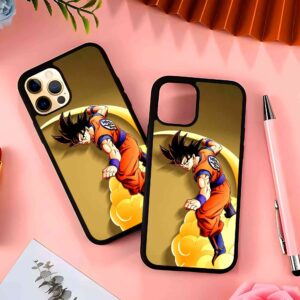 Goku Surfing 2D Rubber Mobile Back Cover