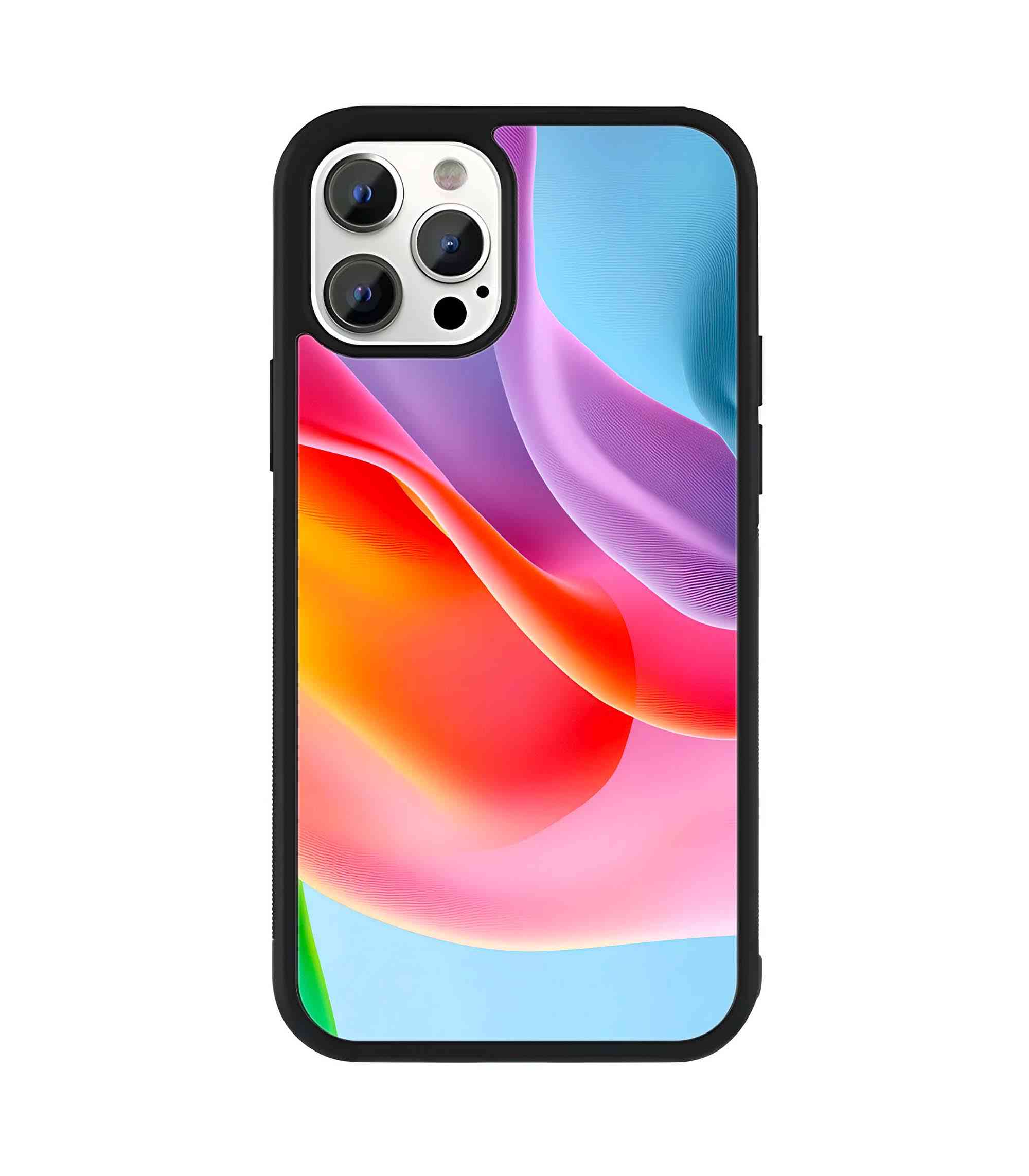 Vibrant Gradient Fluid 2D Rubber Mobile Back Cover Vibrant Gradient Fluid 2D Rubber Mobile Back Cover