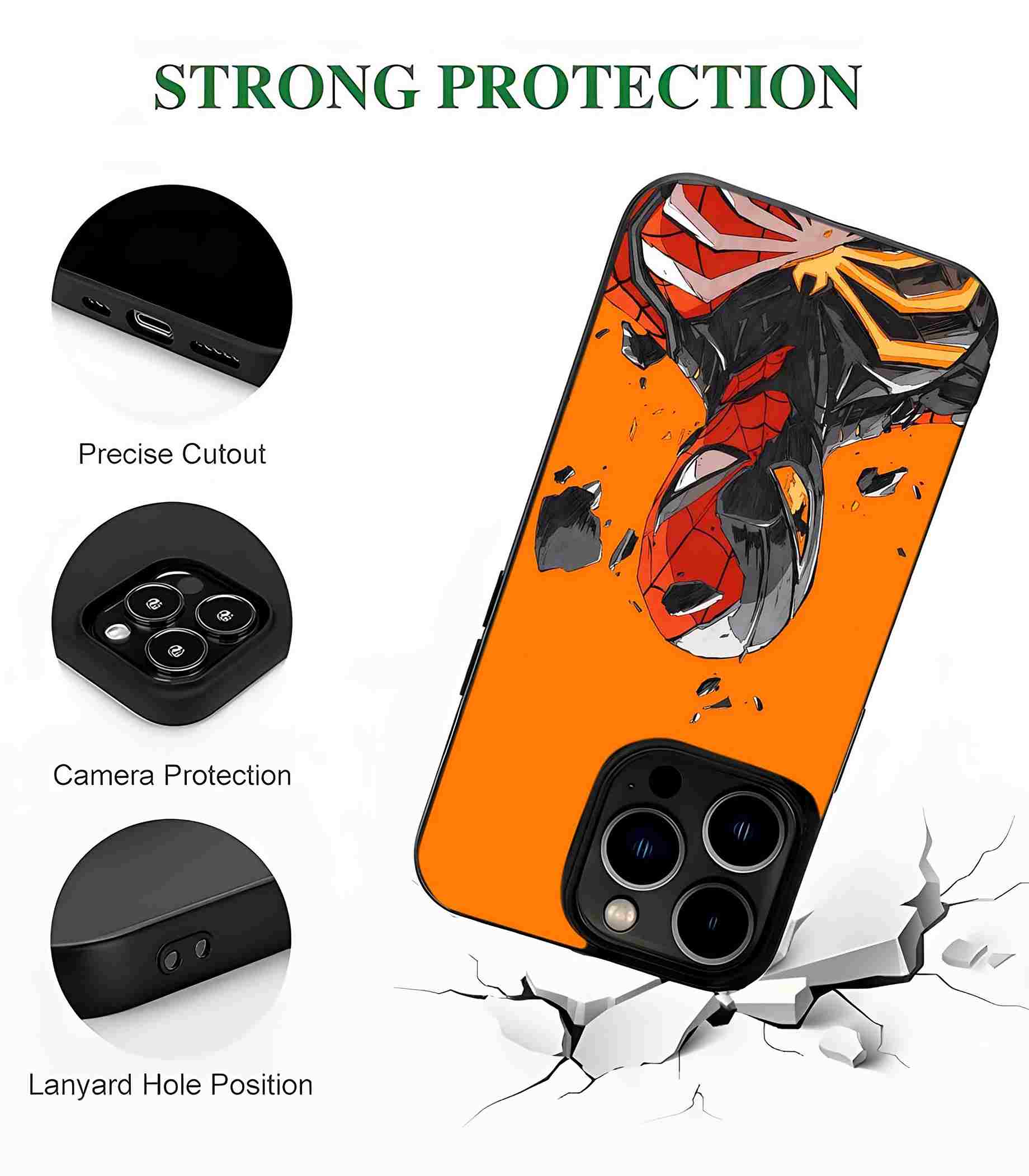 Venom x Spidey 2D Rubber Mobile Back Cover