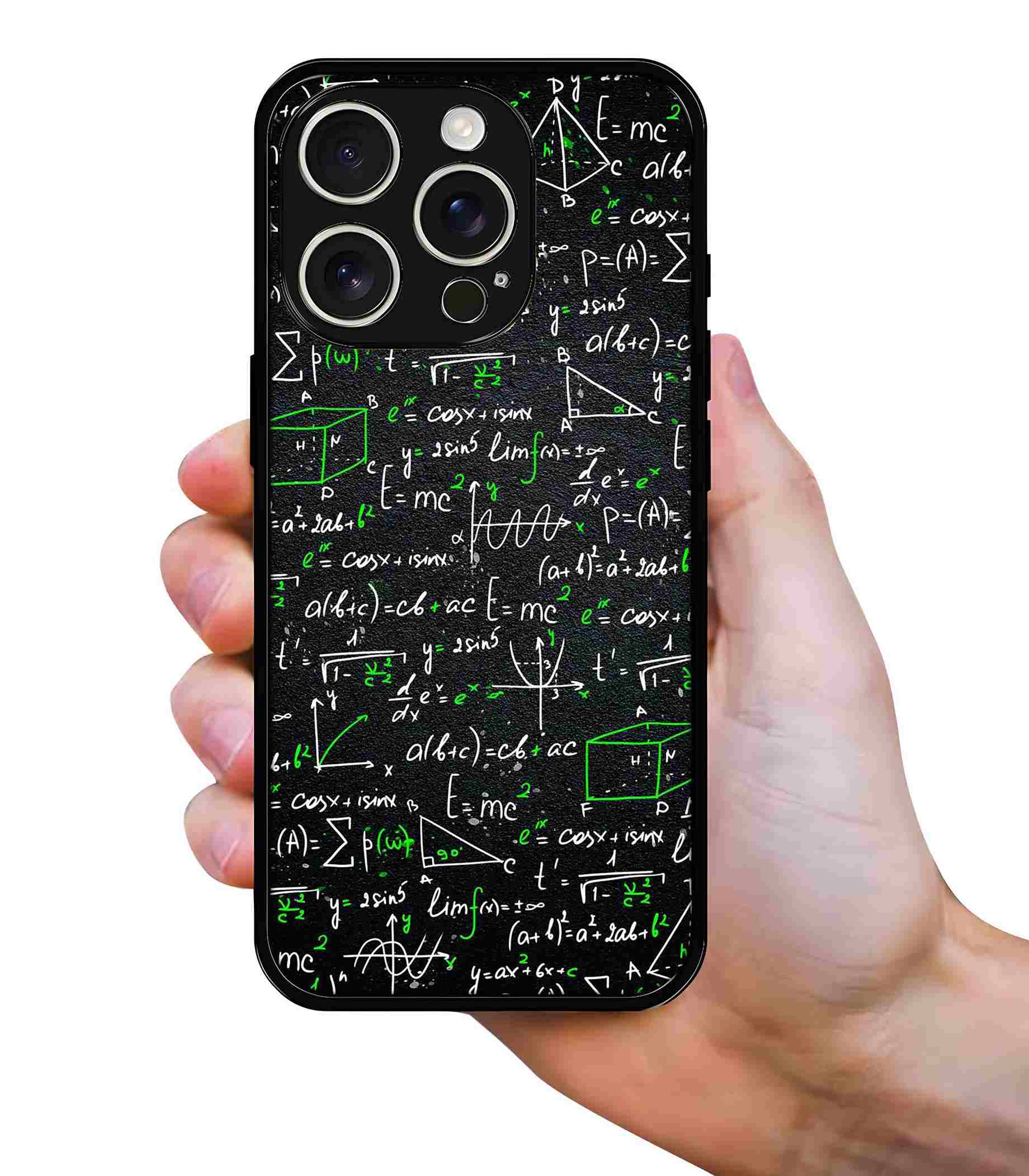 Einstein Physics 2D Rubber Mobile Back Cover
