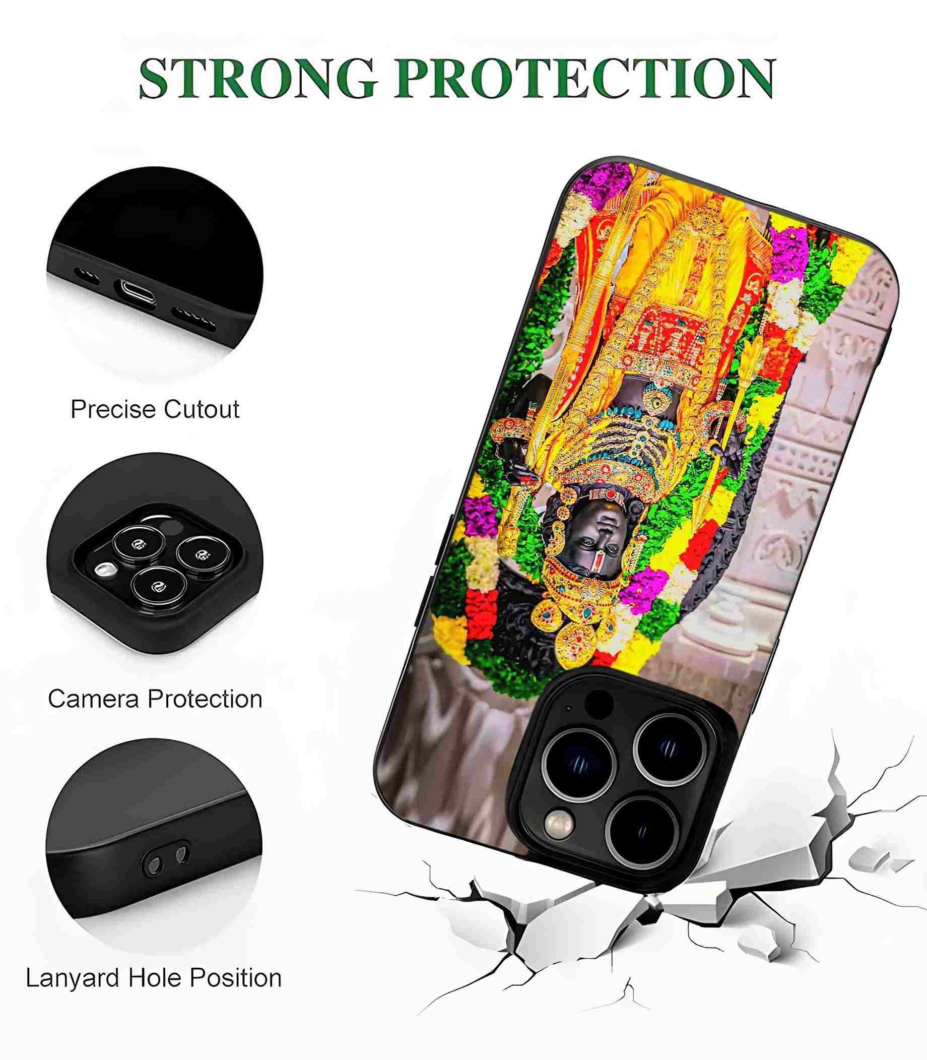 Ram Mandir Murti 2D Rubber Mobile Back Cover Ram Mandir Murti 2D Rubber Mobile Back Cover