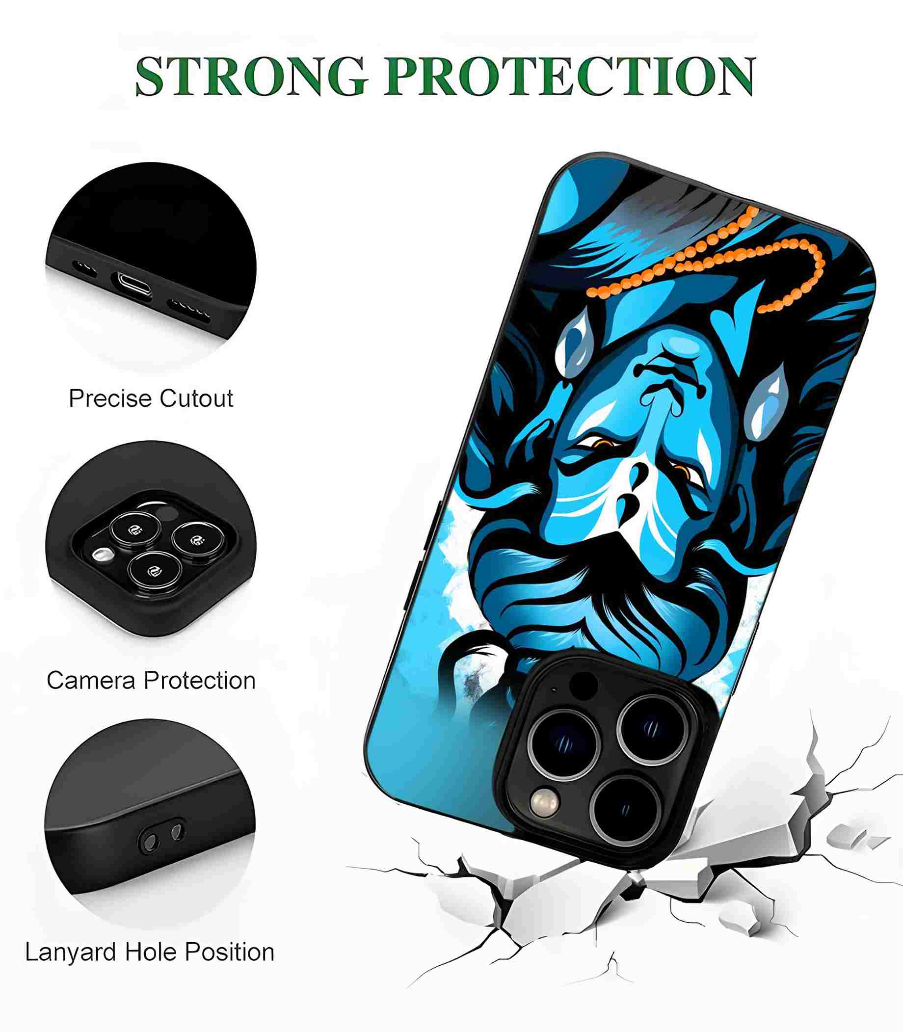Shiv God 2D Rubber Mobile Back Cover #2 Shiv God 2D Rubber Mobile Back Cover #2