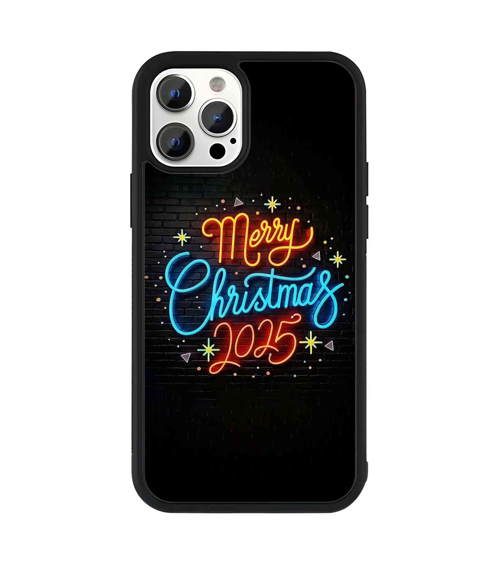 Merry Christmas 2025 2D Rubber Mobile Back Cover