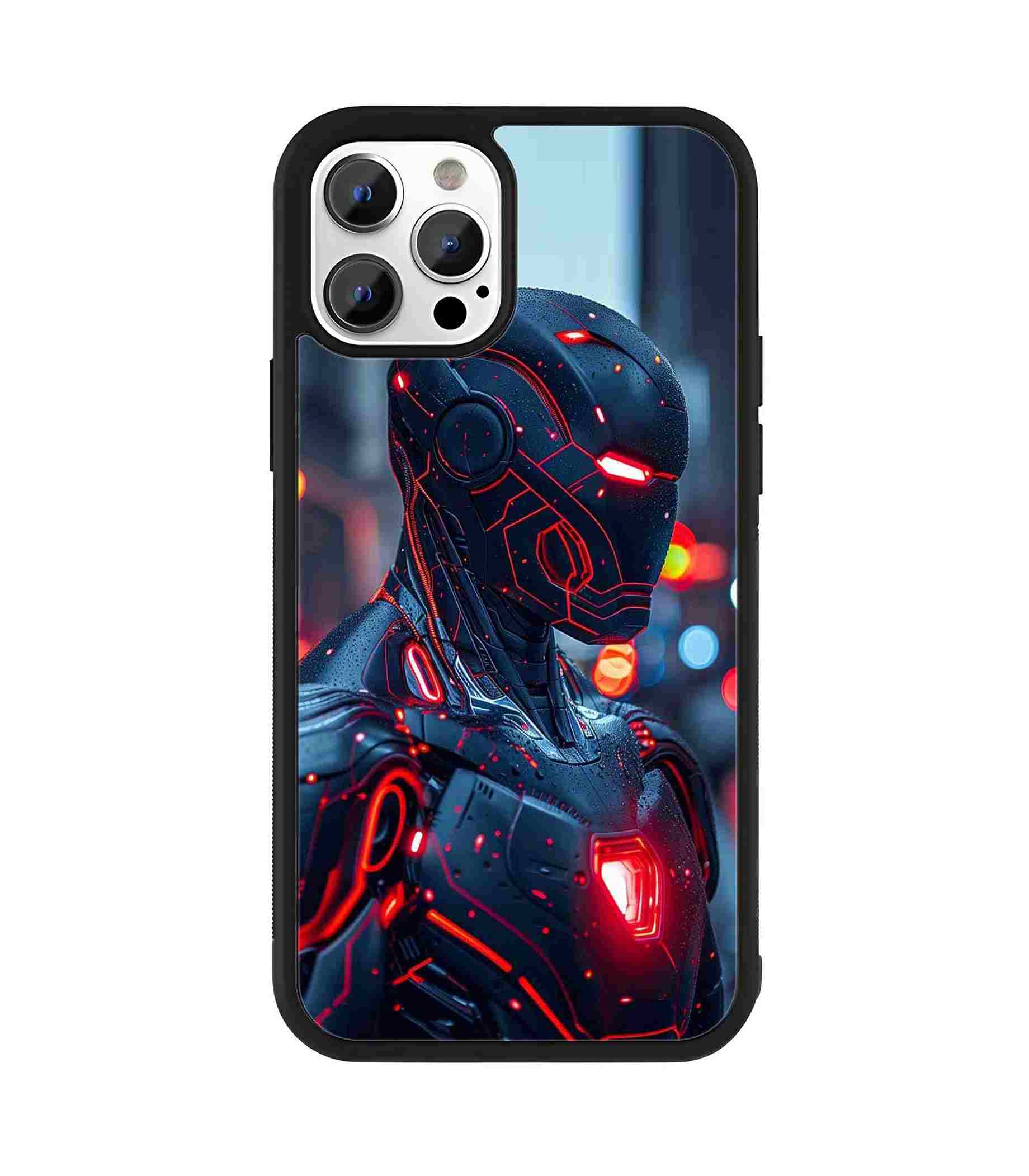 Iron Man Black Armor 2D Rubber Mobile Back Cover