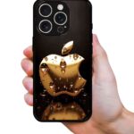 Apple Gold 2D Rubber Mobile Back Cover