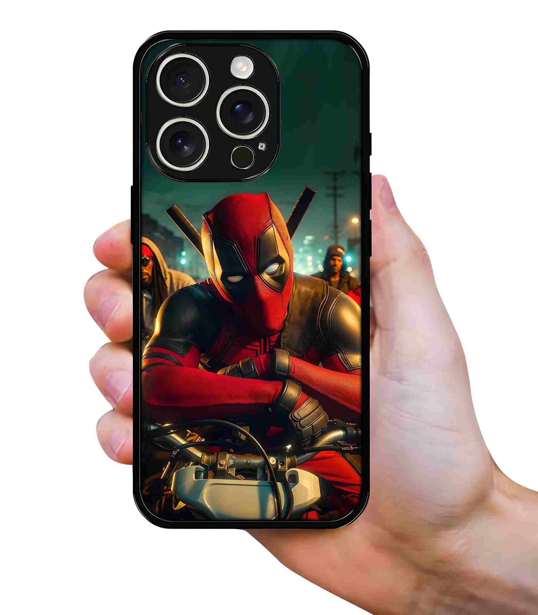 Deadpool in the Hood 2D Rubber Mobile Back Cover Deadpool in the Hood 2D Rubber Mobile Back Cover