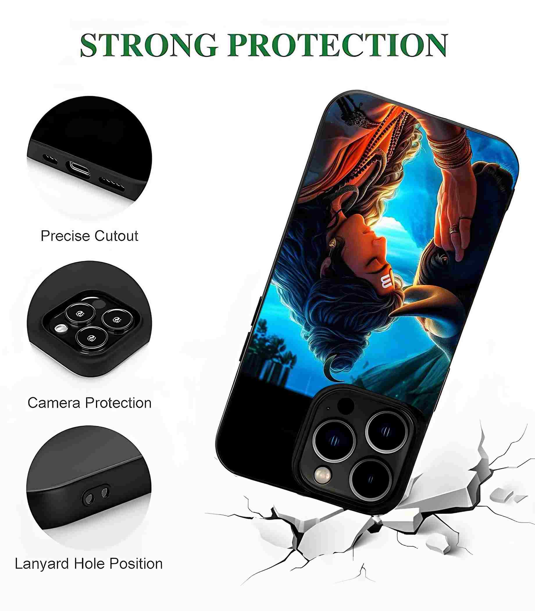 Shiva Mahadev 2D Rubber Mobile Back Cover
