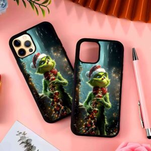 Grinch Christmas 2D Rubber Mobile Back Cover