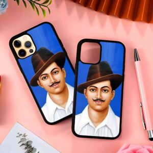 Bhagat Singh Azad 2D Rubber Mobile Back Cover