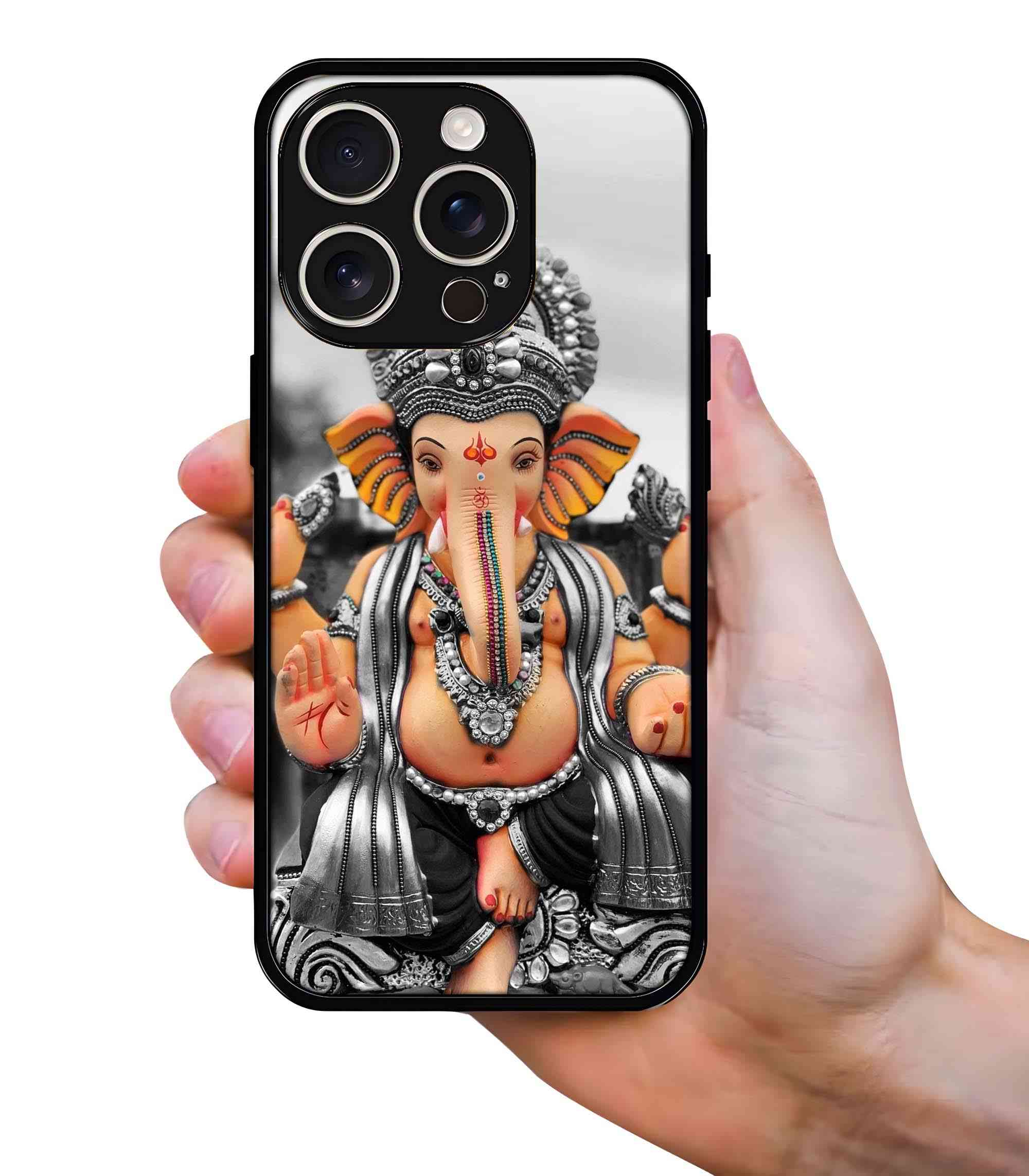 Ganapati 2D Rubber Mobile Back Cover #1