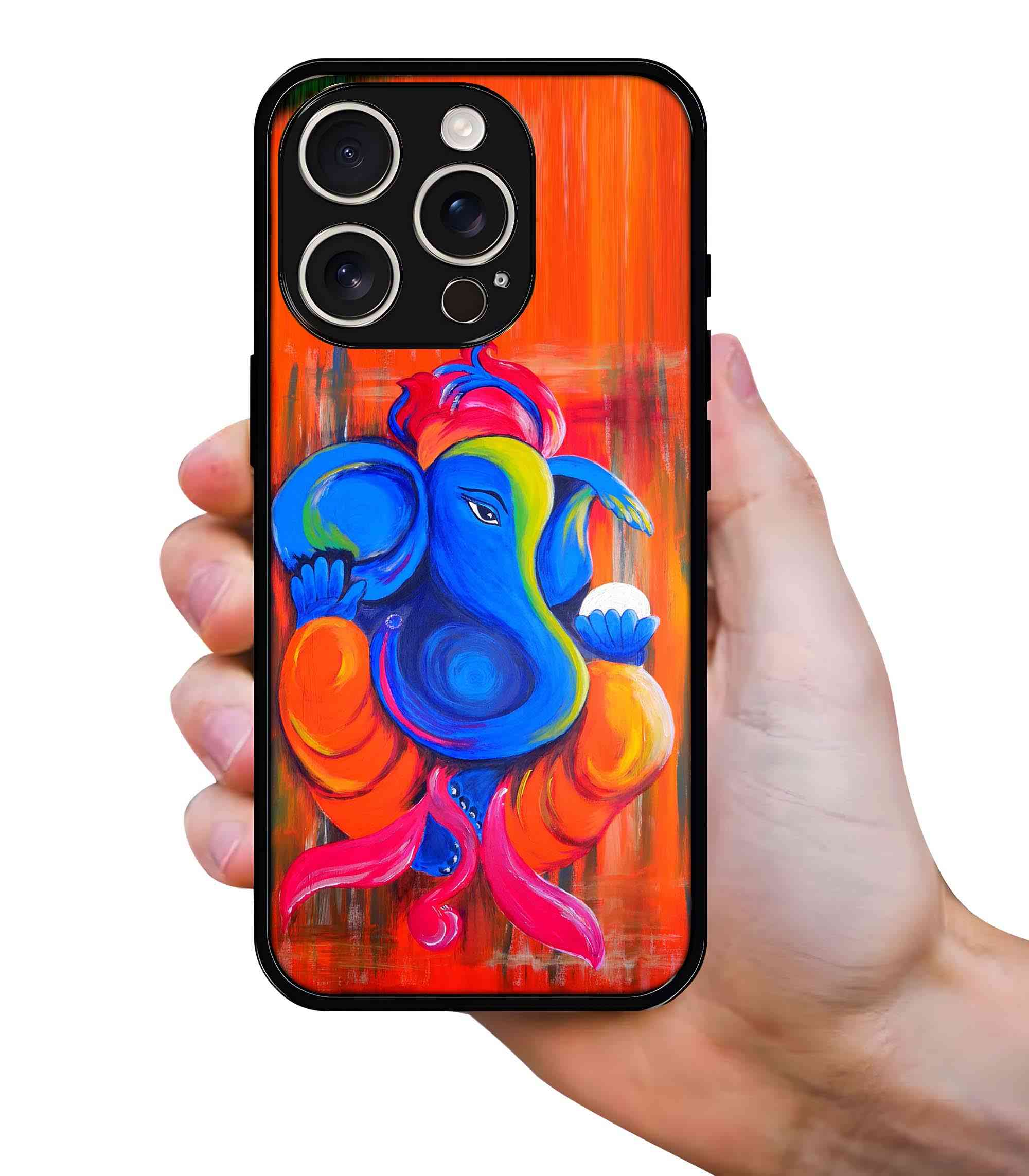 Ganapati 2D Rubber Mobile Back Cover #2