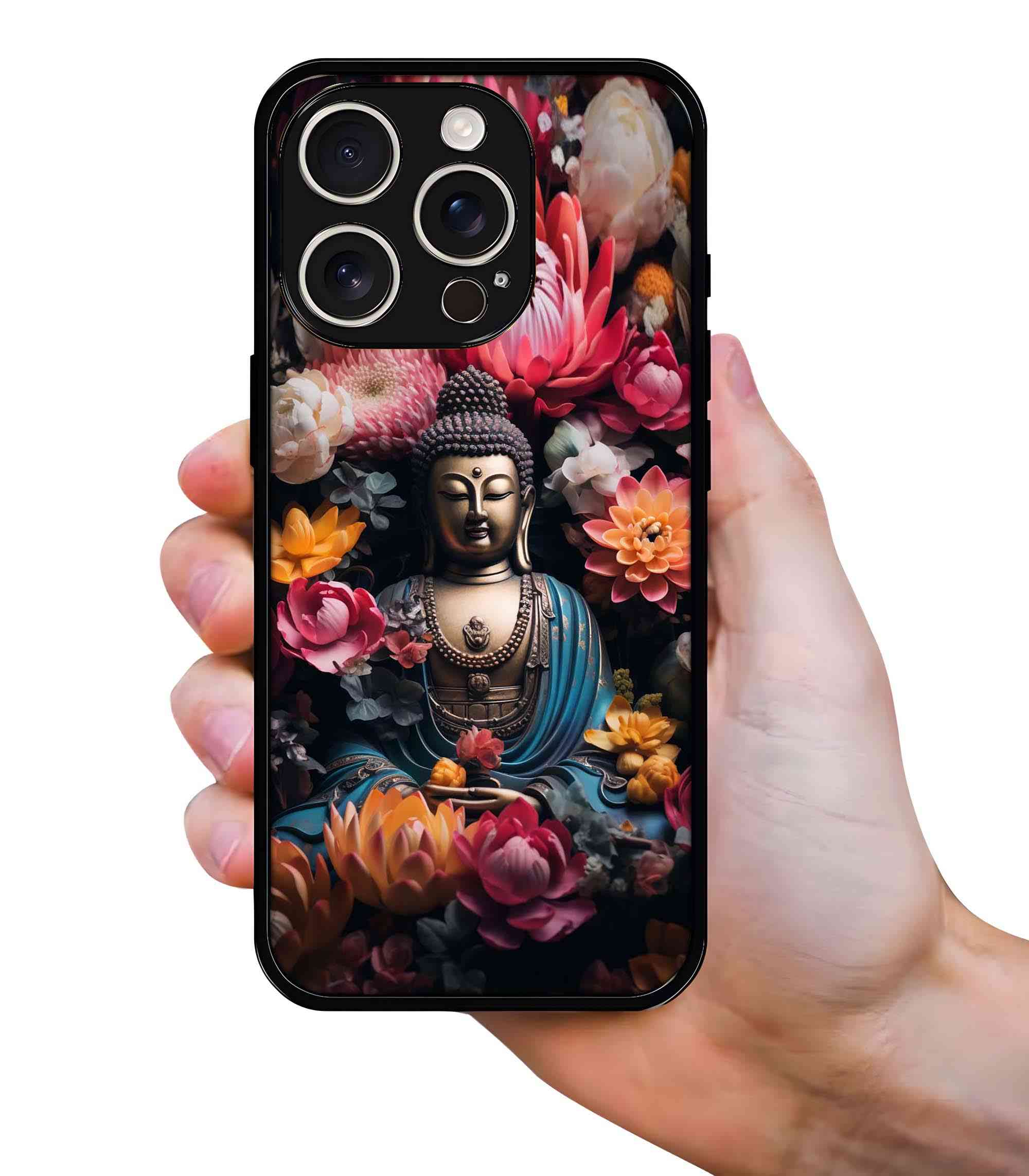 God Buddha 2D Rubber Mobile Back Cover