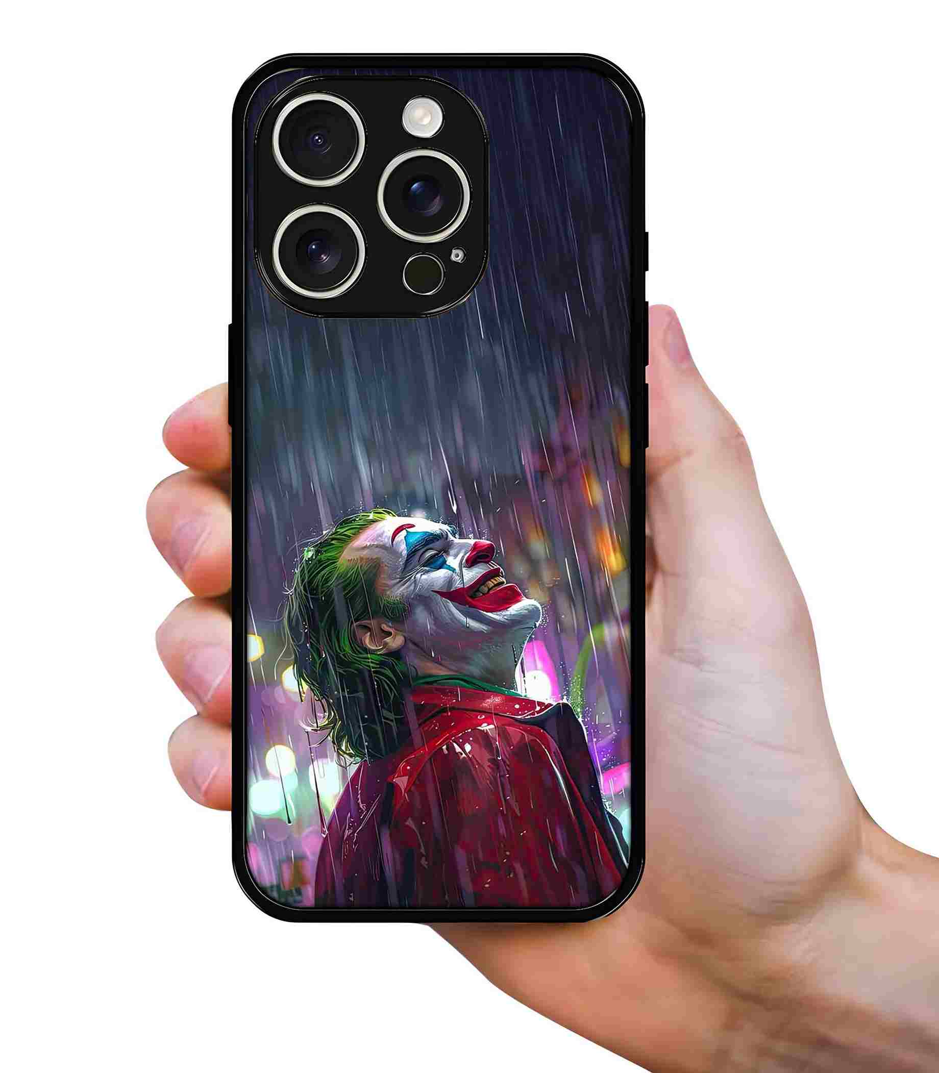 Joker rain of madness and laughter 2D Rubber Mobile Back Cover