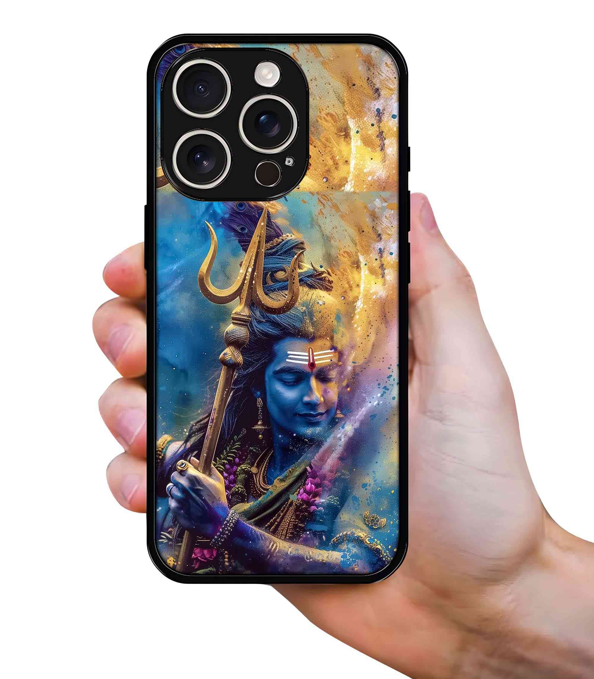 God Shiva Holi Play 2D Rubber Mobile Back Cover