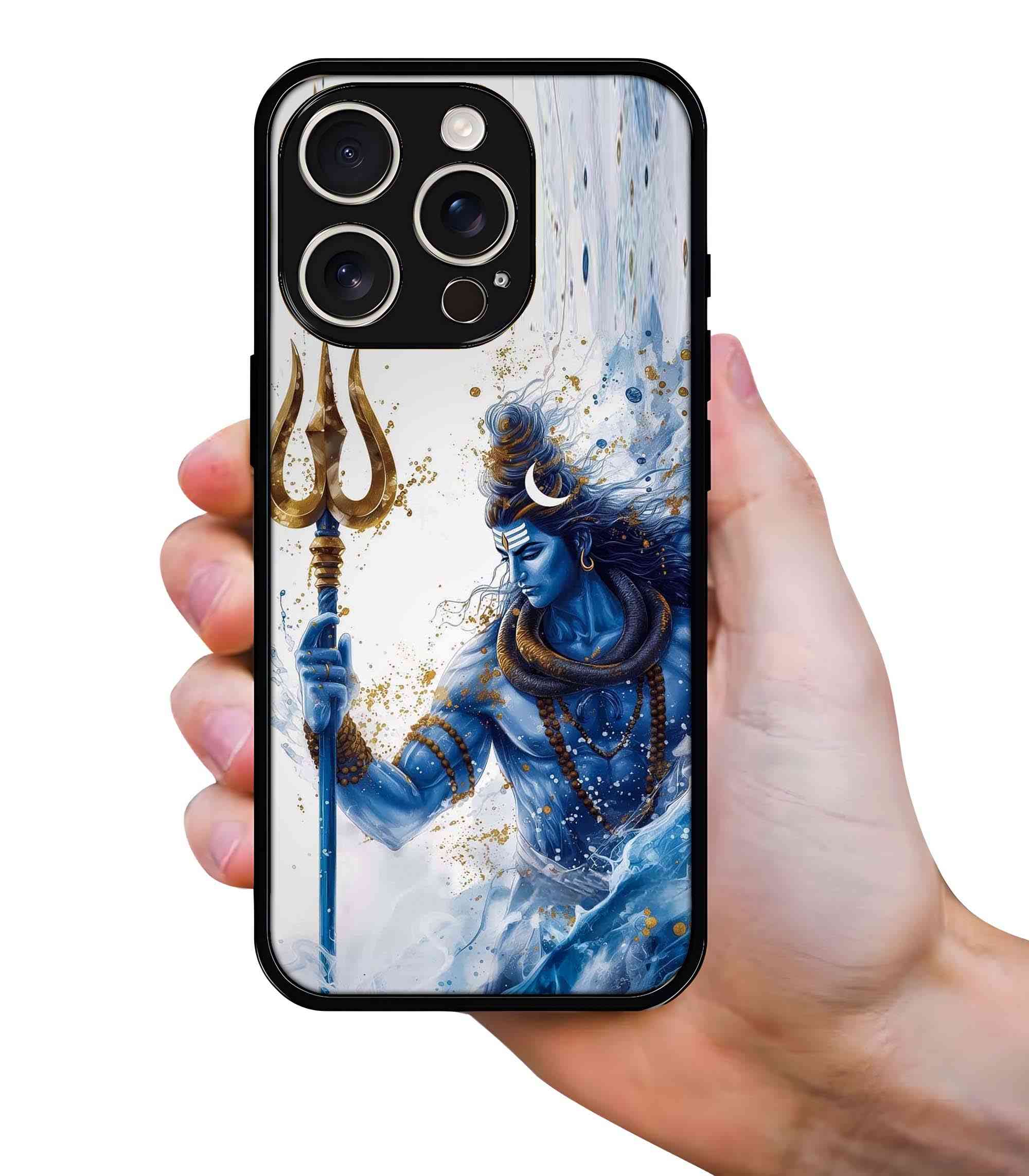 God Shiva with Trident 2D Rubber Mobile Back Cover God Shiva with Trident 2D Rubber Mobile Back Cover