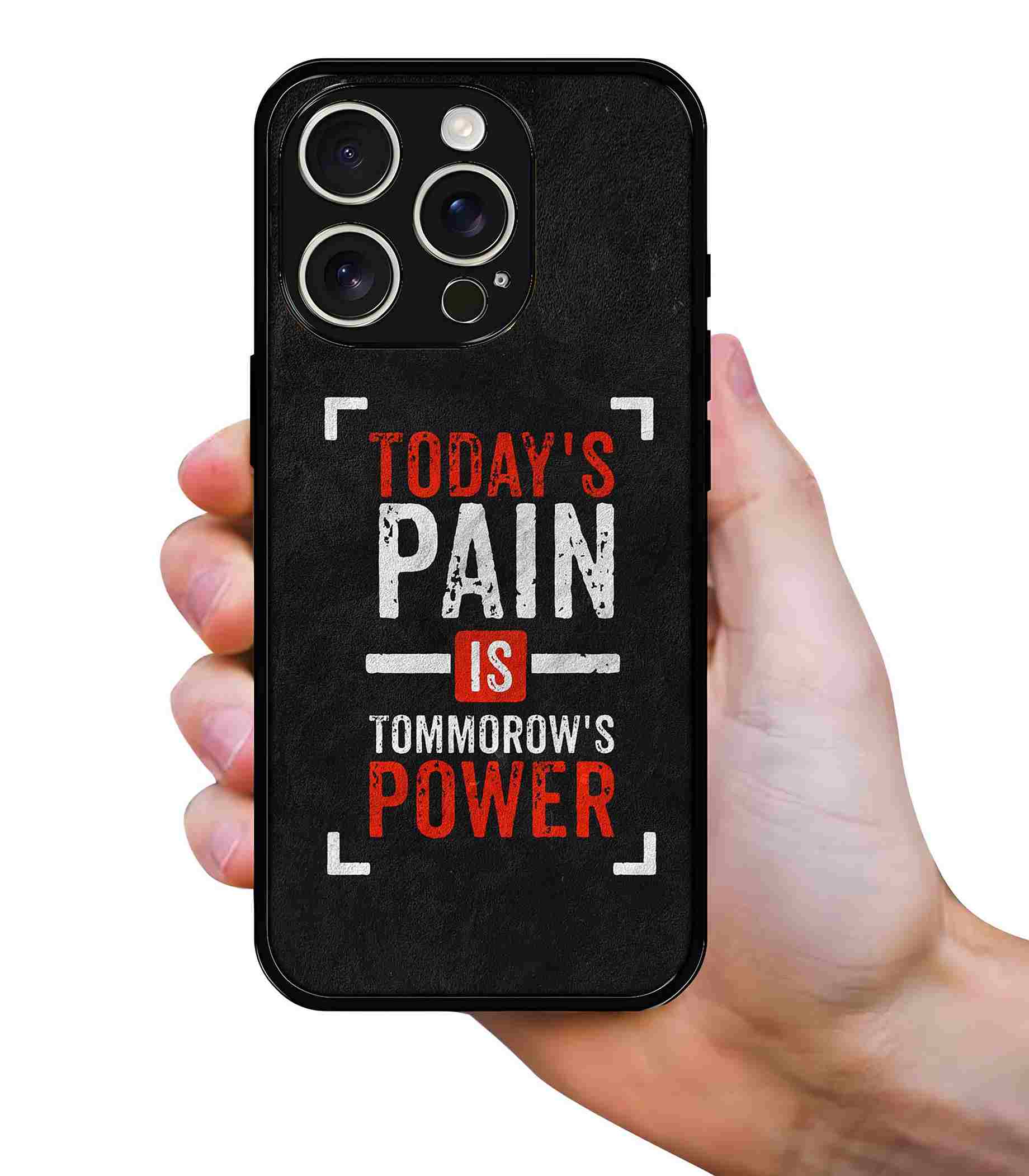 Pain is Power 2D Rubber Mobile Back Cover