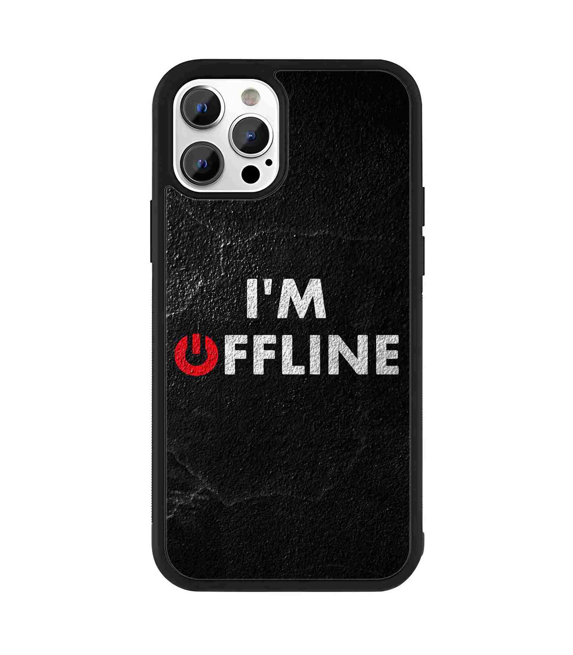 I am Offline 2D Rubber Mobile Back Cover I am Offline 2D Rubber Mobile Back Cover