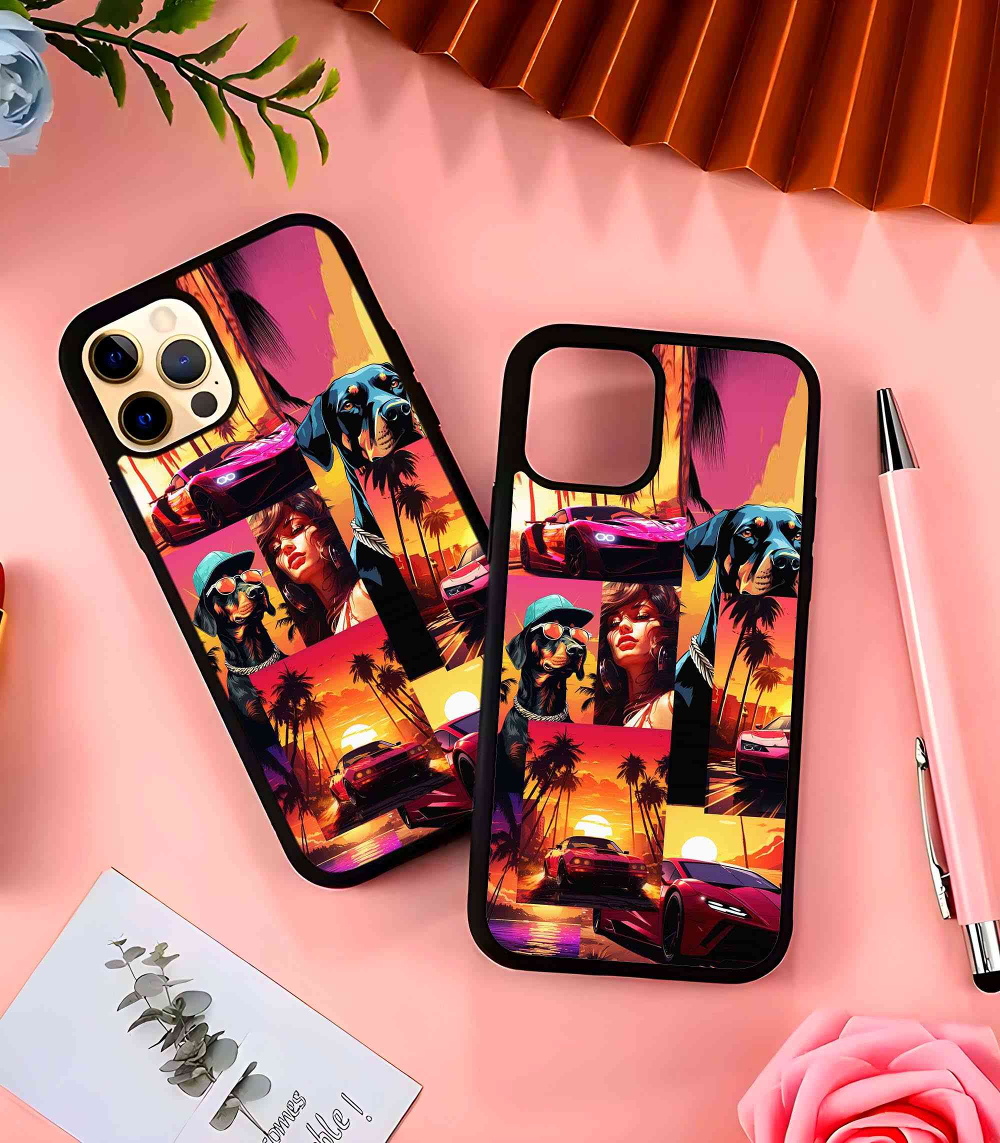 GTA-6 2D Rubber Mobile Back Cover